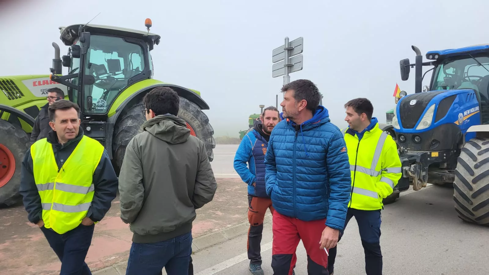 Impresionante tractorada en Huesca