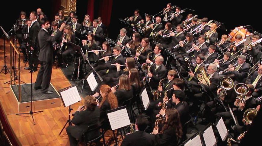 La Banda de Música de Huesca en una de sus actuaciones.