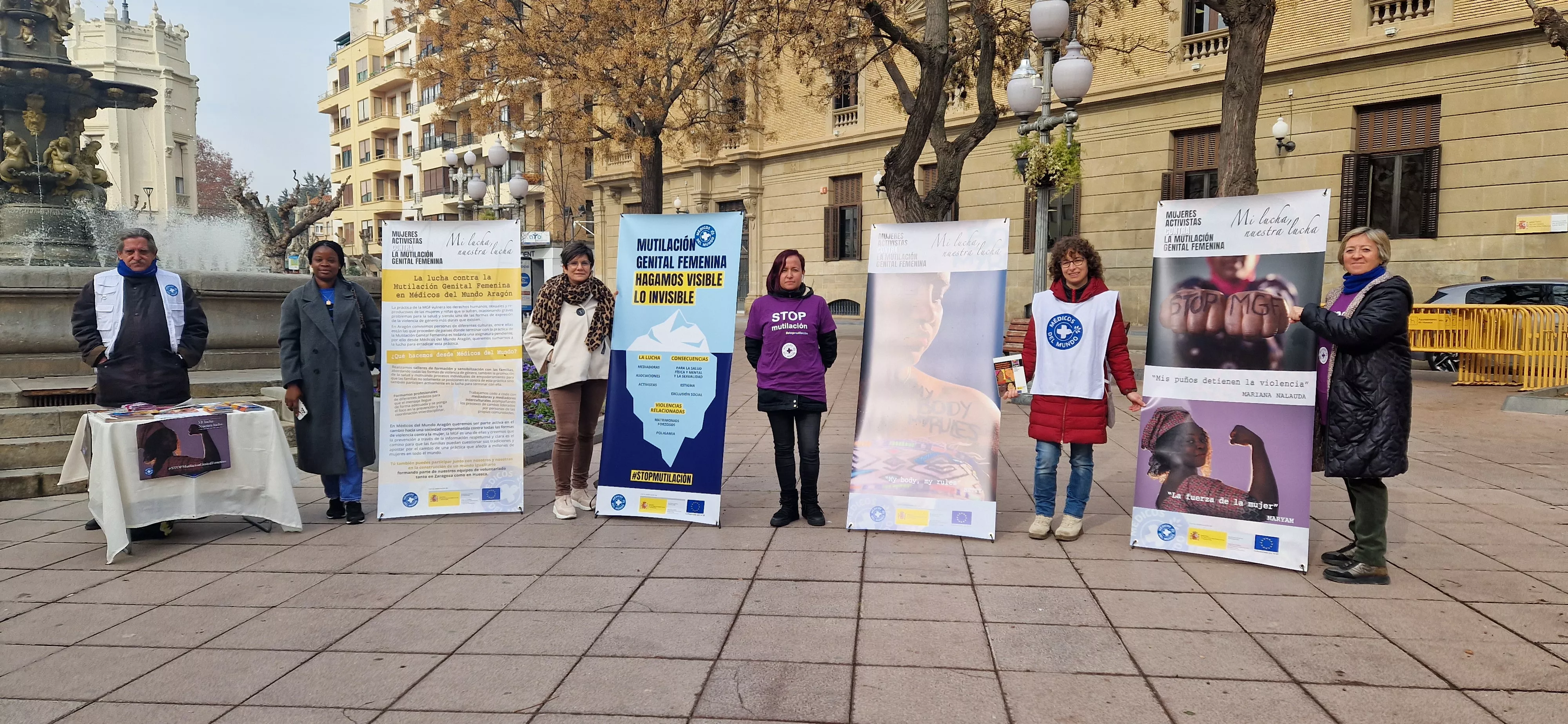 "Hagamos visible lo invisible", lema del Día Internacional de la Mutilación Genital Femenina. Foto Myriam Martínez