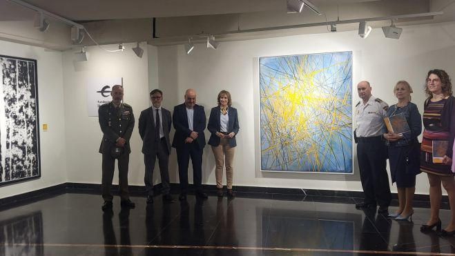 Inauguración de la exposición del Premio Ibercaja de Pintura Joven en Huesca. Foto Myriam Martínez Inauguración de la exposición del Premio Ibercaja de Pintura Joven en Huesca. Foto Myriam Martínez