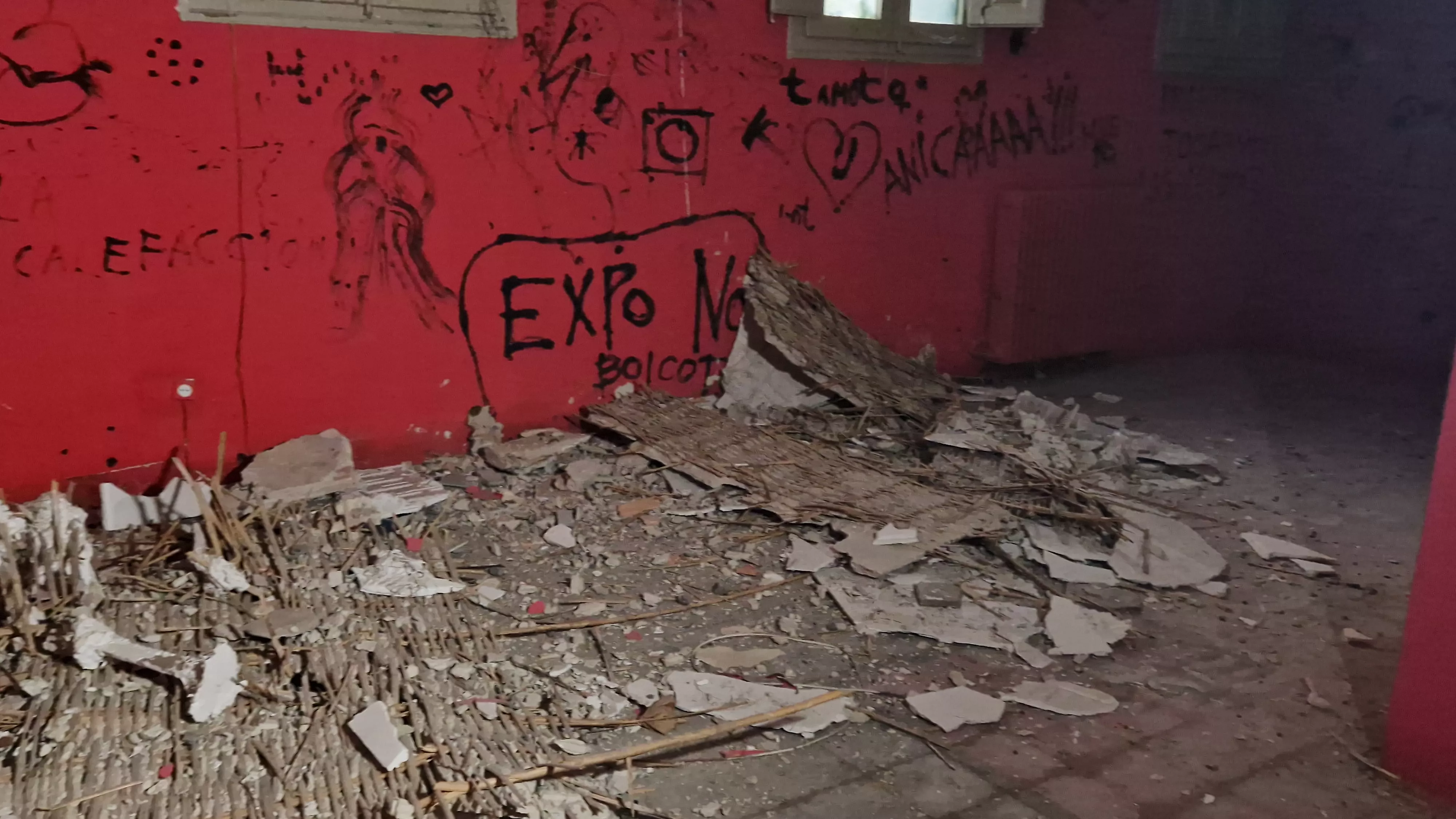 Actual estado del Seminario de Huesca. Foto Myriam Martínez