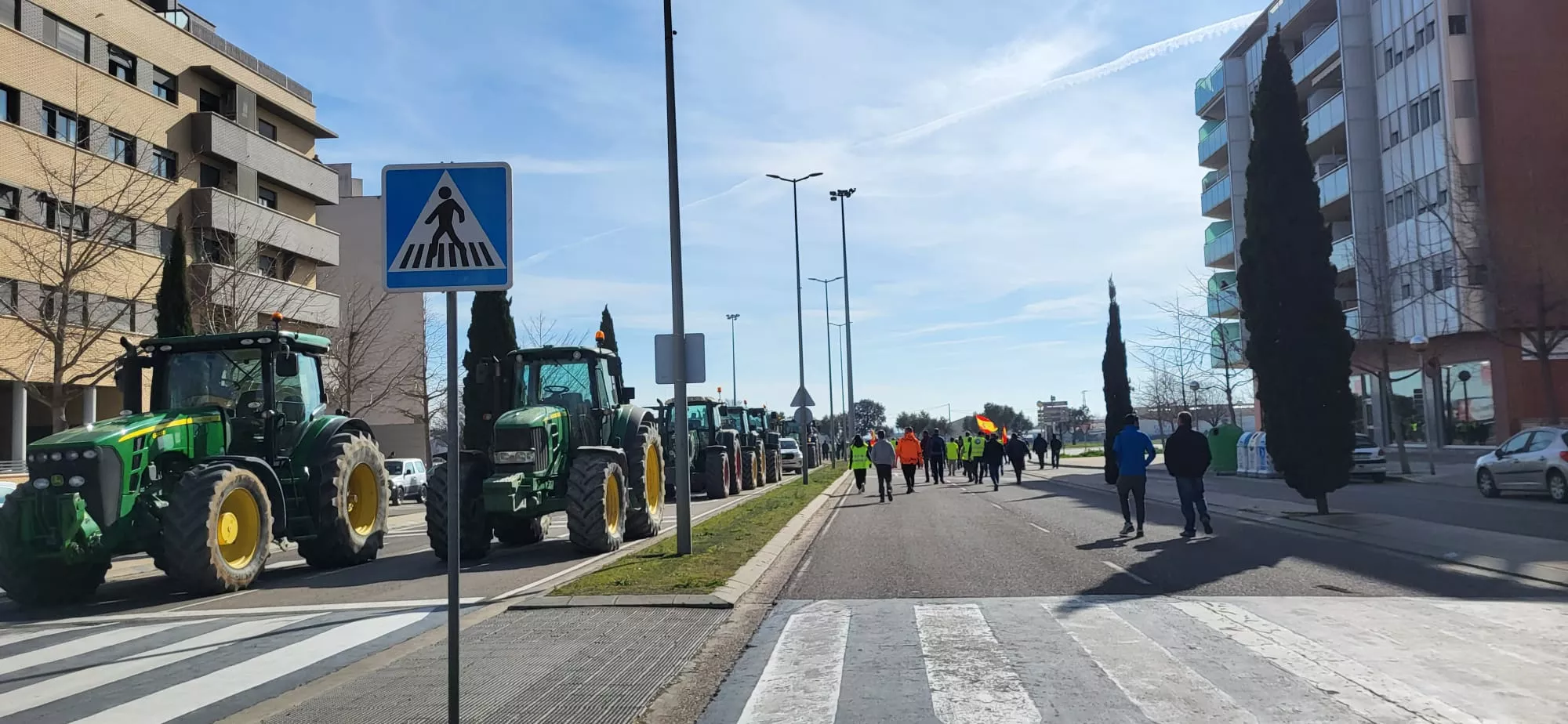 Los tractores en Huesca en febrero de 2024