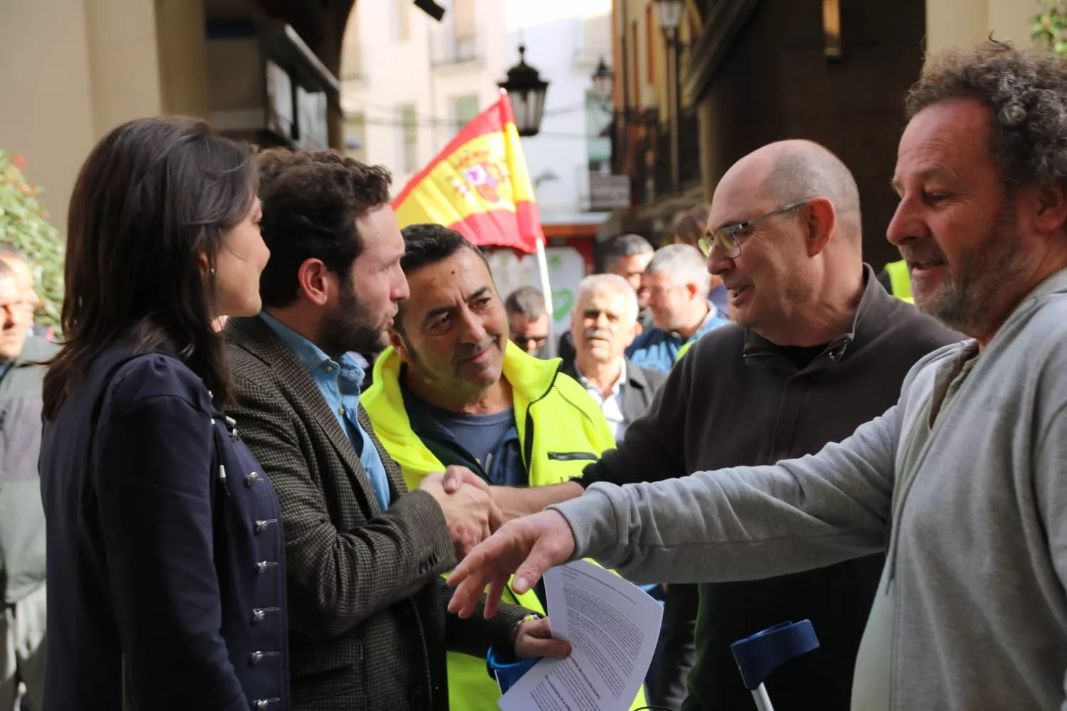Manifestación de los agricultores por Huesca hasta la Subdelegación