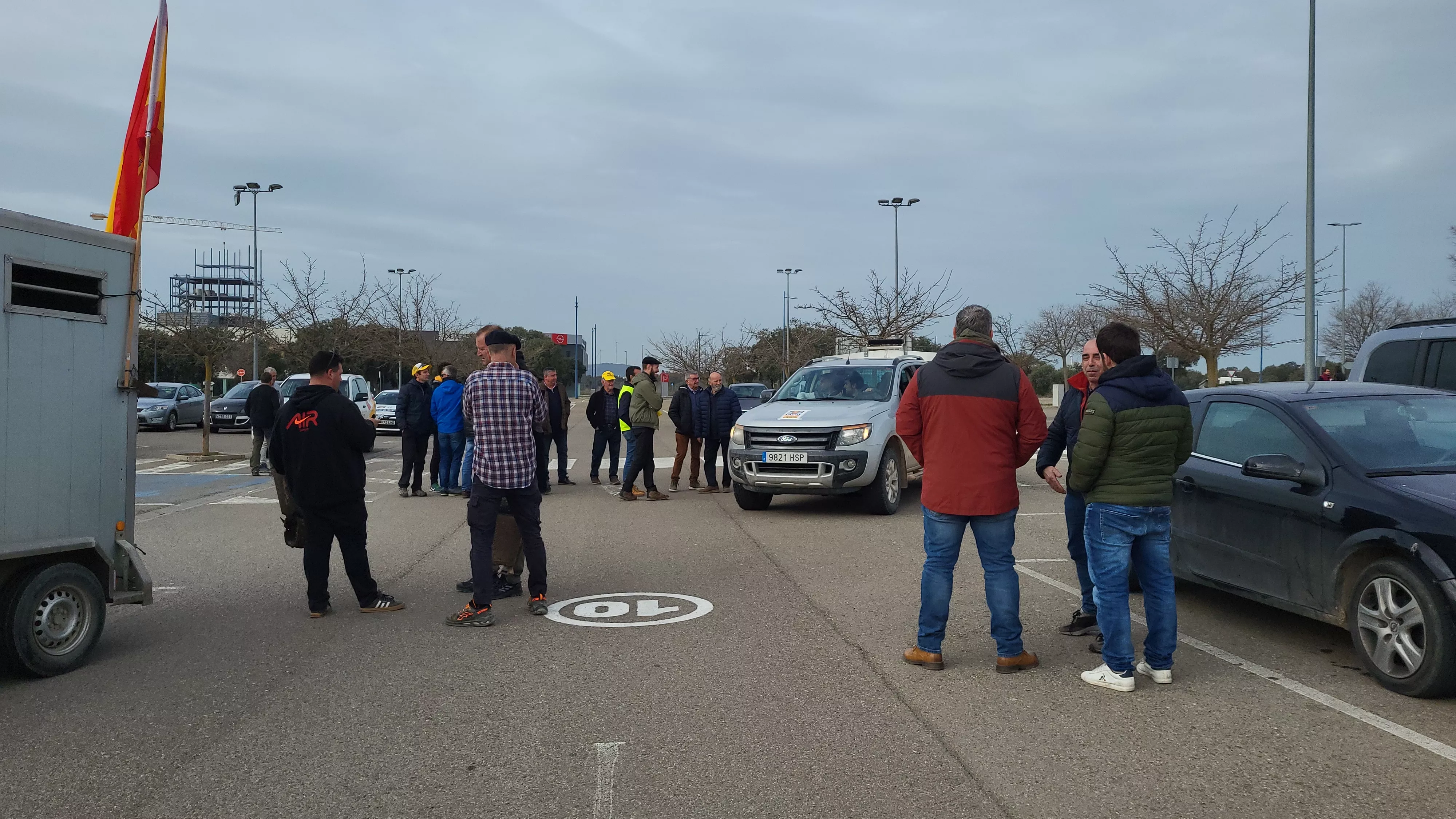 Tractorada y concentración en Huesca. Foto Mercedes Manterola