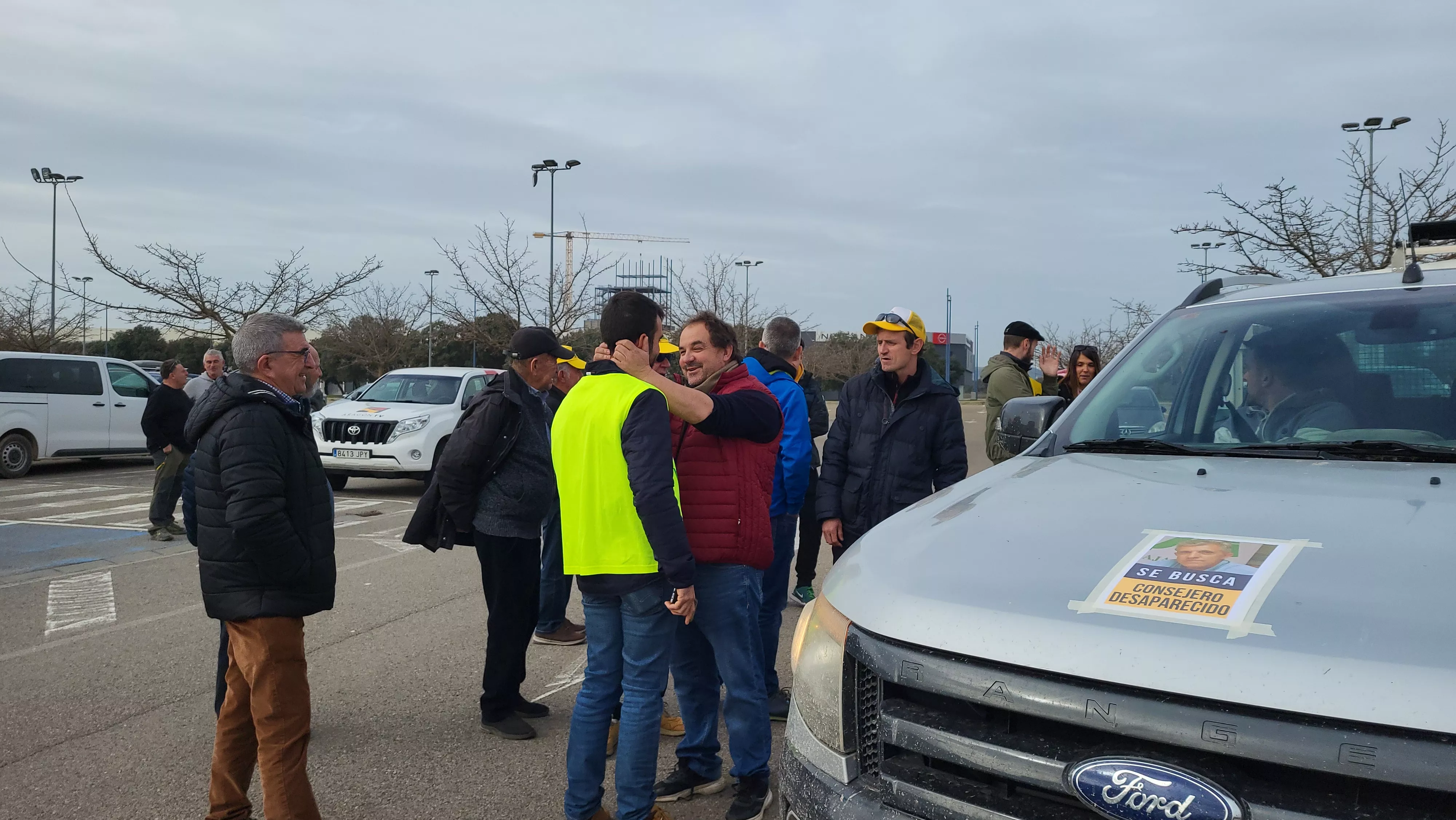 Tractorada y concentración en Huesca. Foto Mercedes Manterola