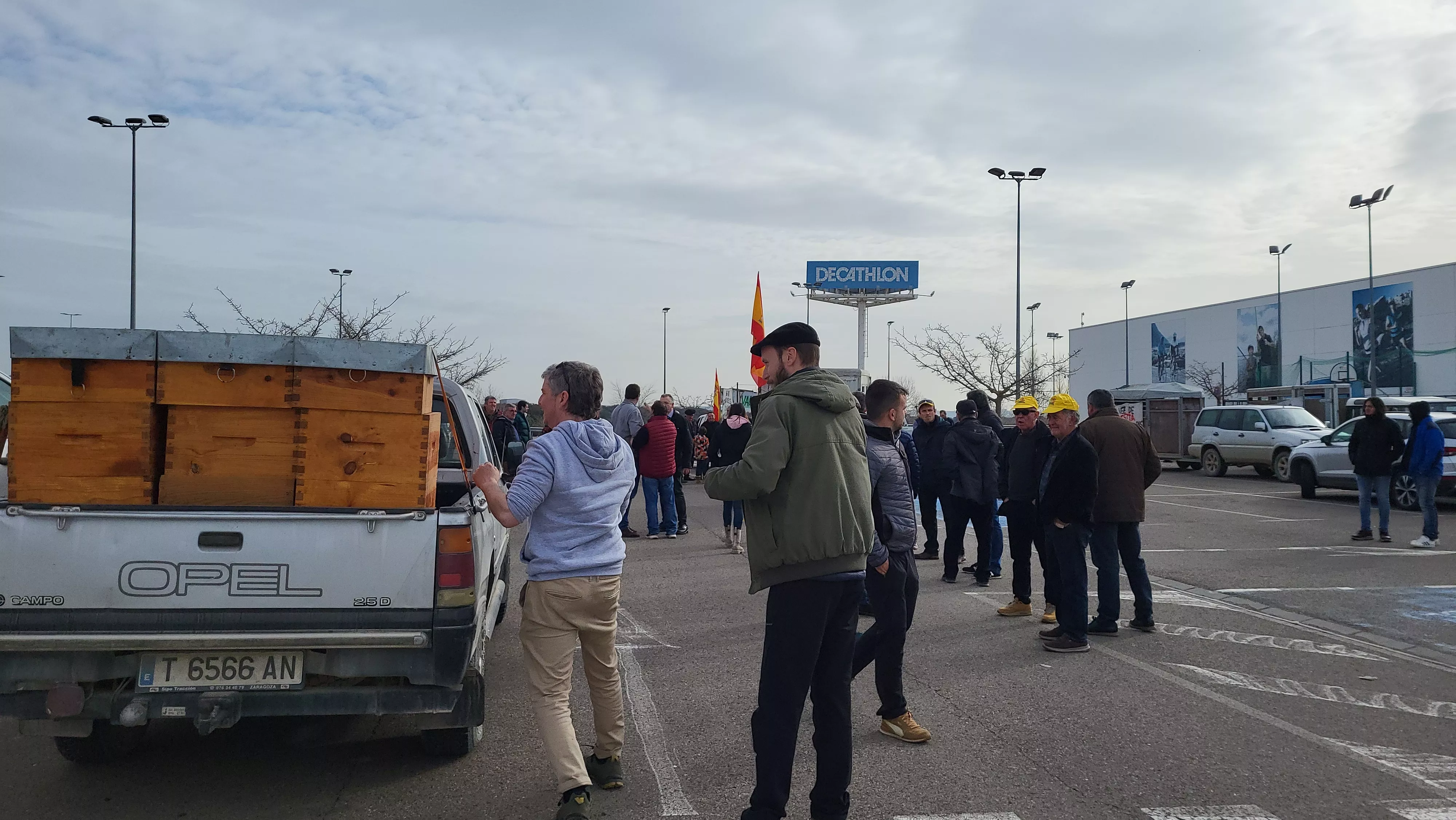Tractorada y concentración en Huesca. Foto Mercedes Manterola