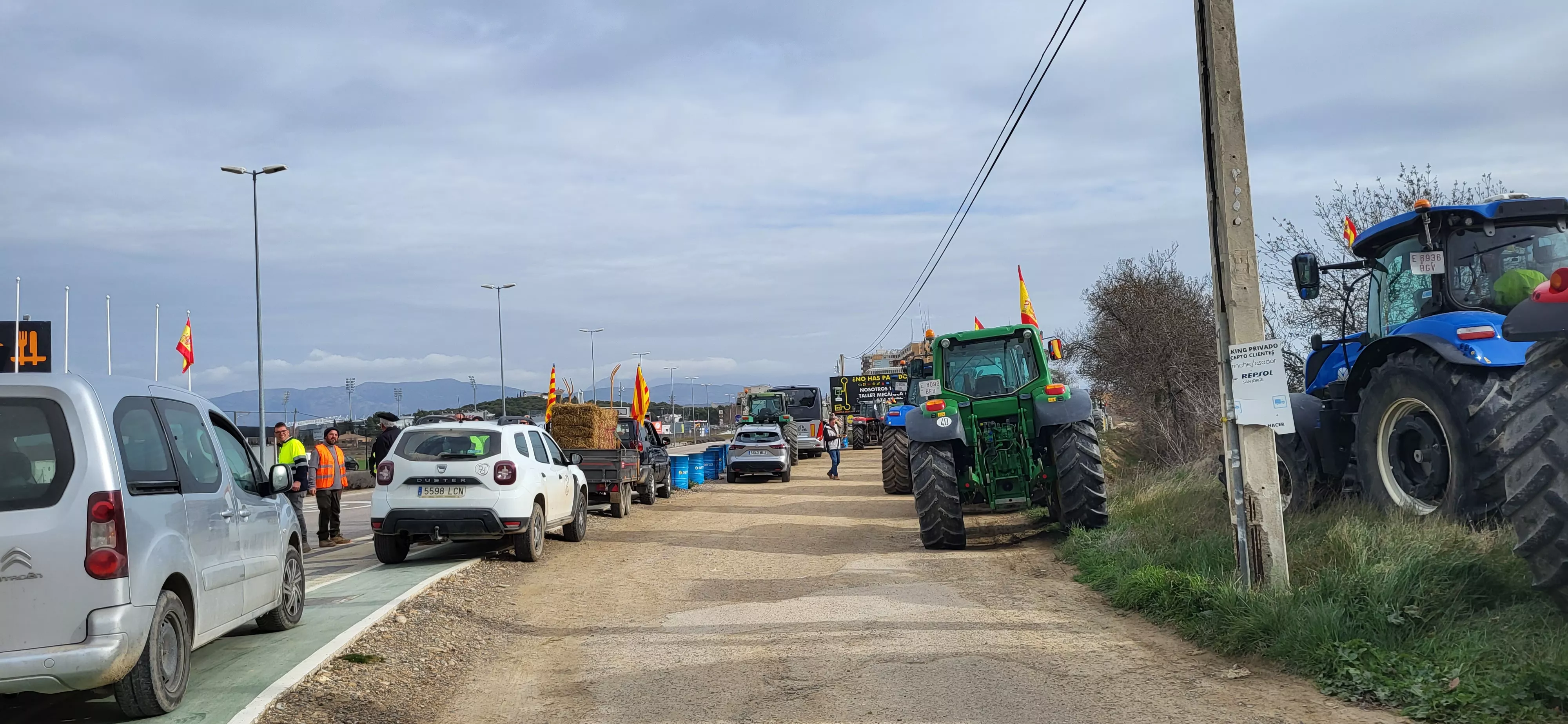 Tractorada y concentración en Huesca. Foto Mercedes Manterola