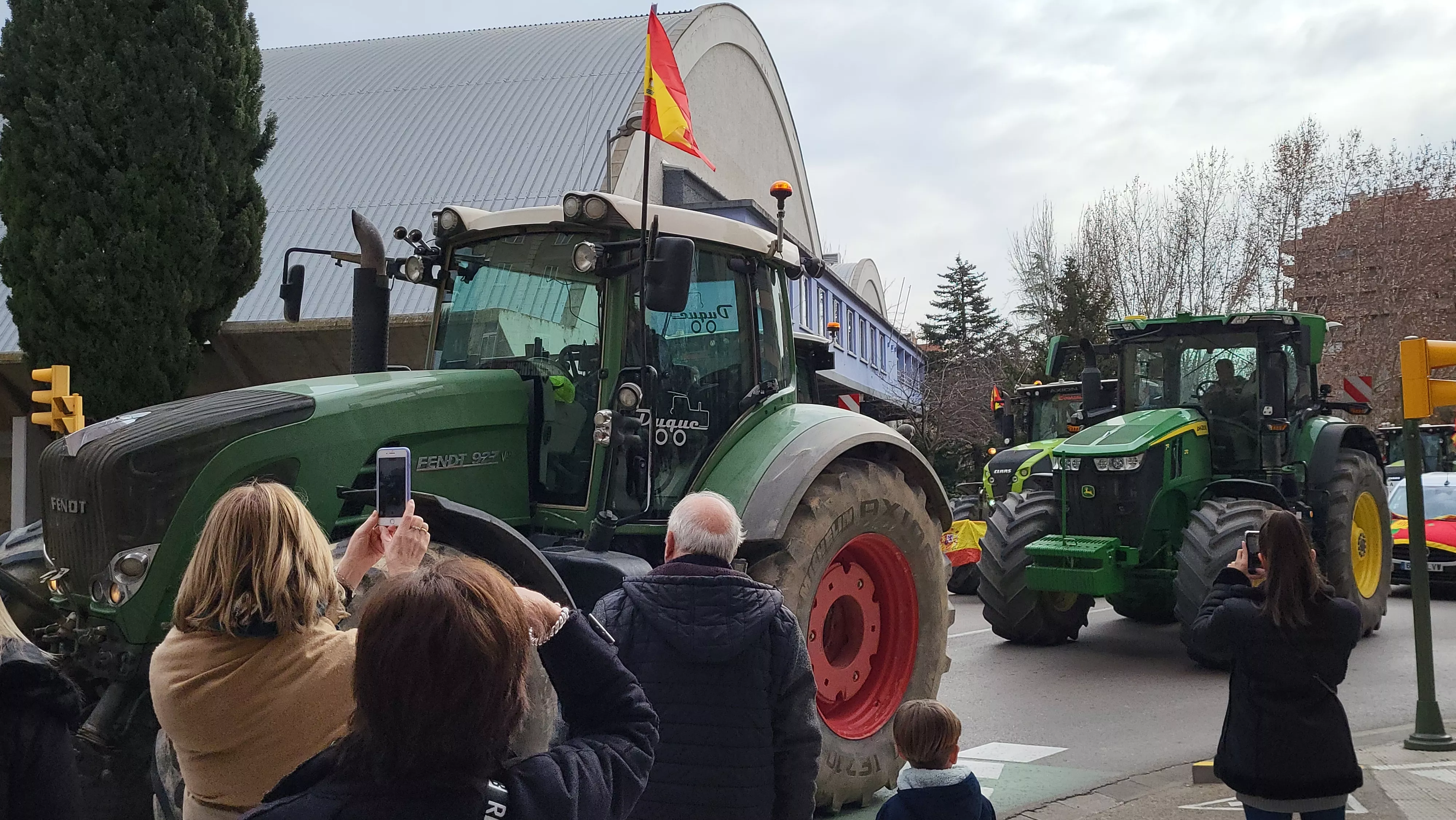 Tractorada y concentración en Huesca. Foto Mercedes Manterola