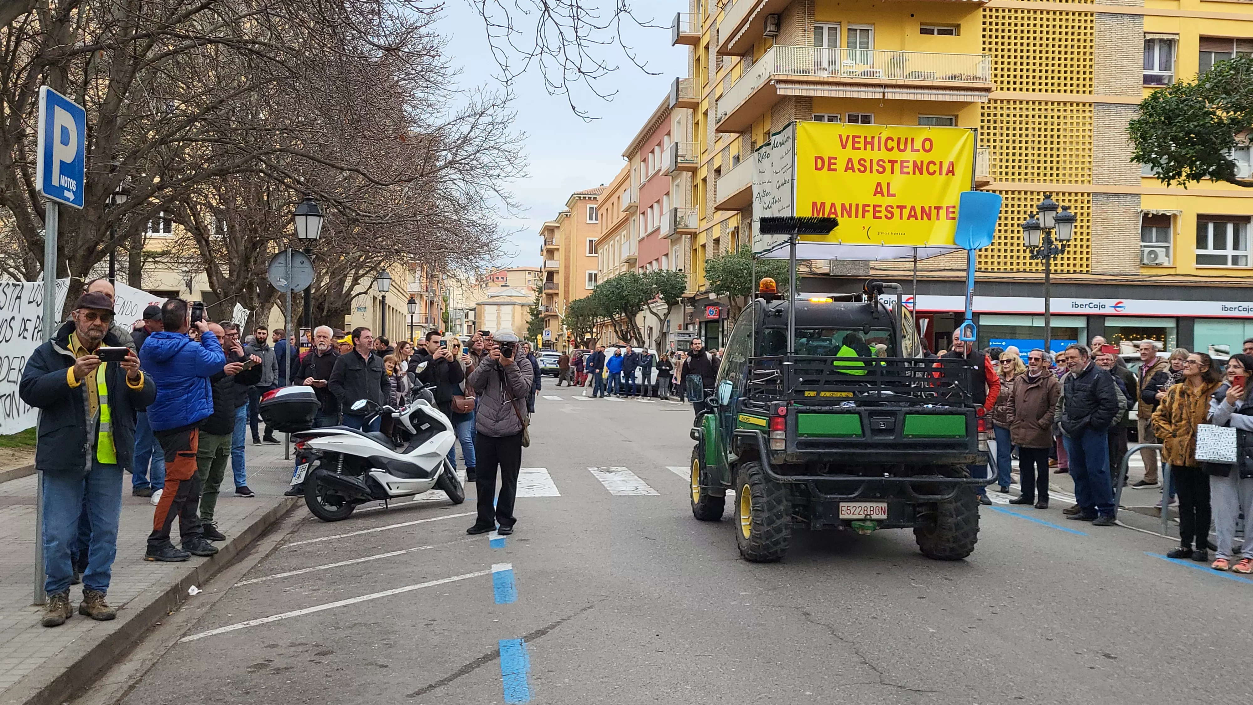 Tractorada y concentración en Huesca. Foto Mercedes Manterola