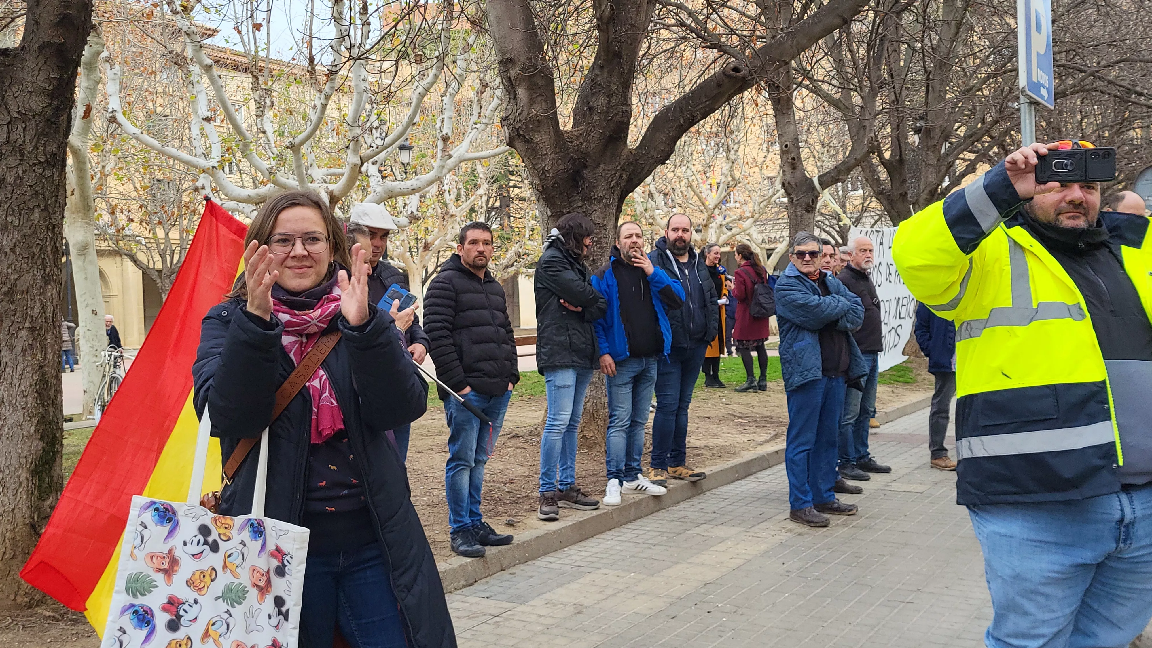 Tractorada y concentración en Huesca. Foto Mercedes Manterola