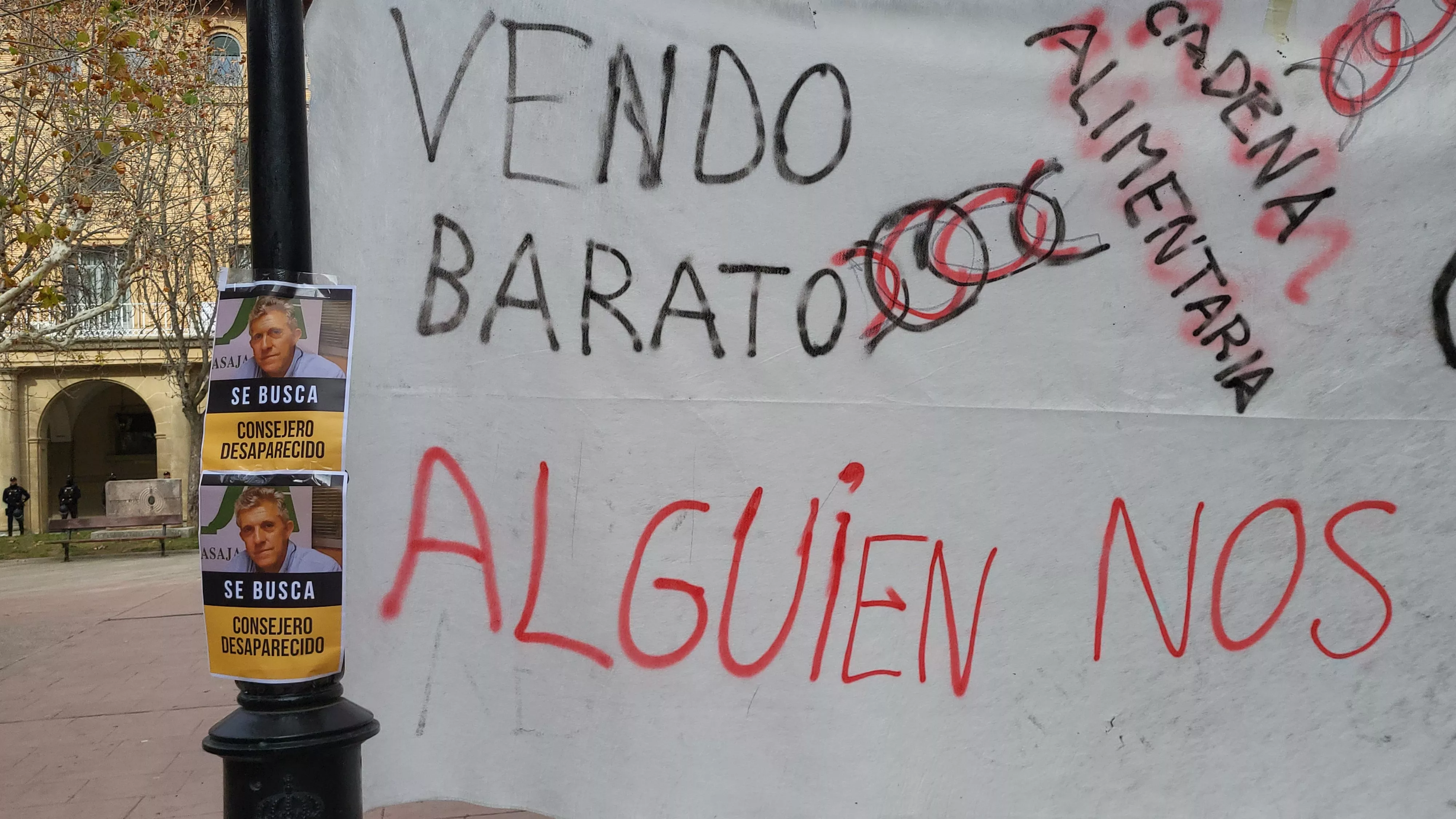 Tractorada y concentración en Huesca. Foto Mercedes Manterola