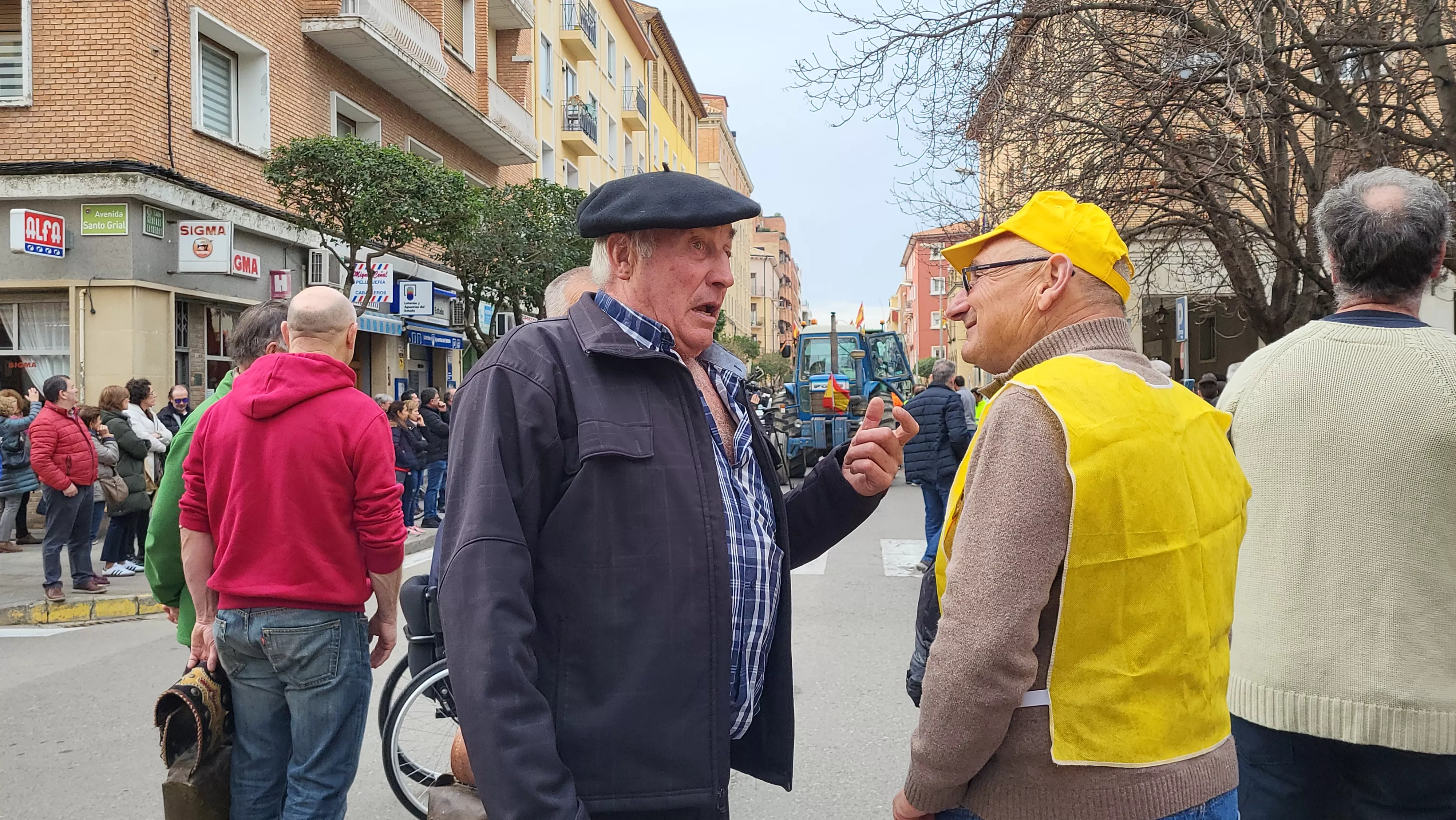 Tractorada y concentración en Huesca. Foto Mercedes Manterola