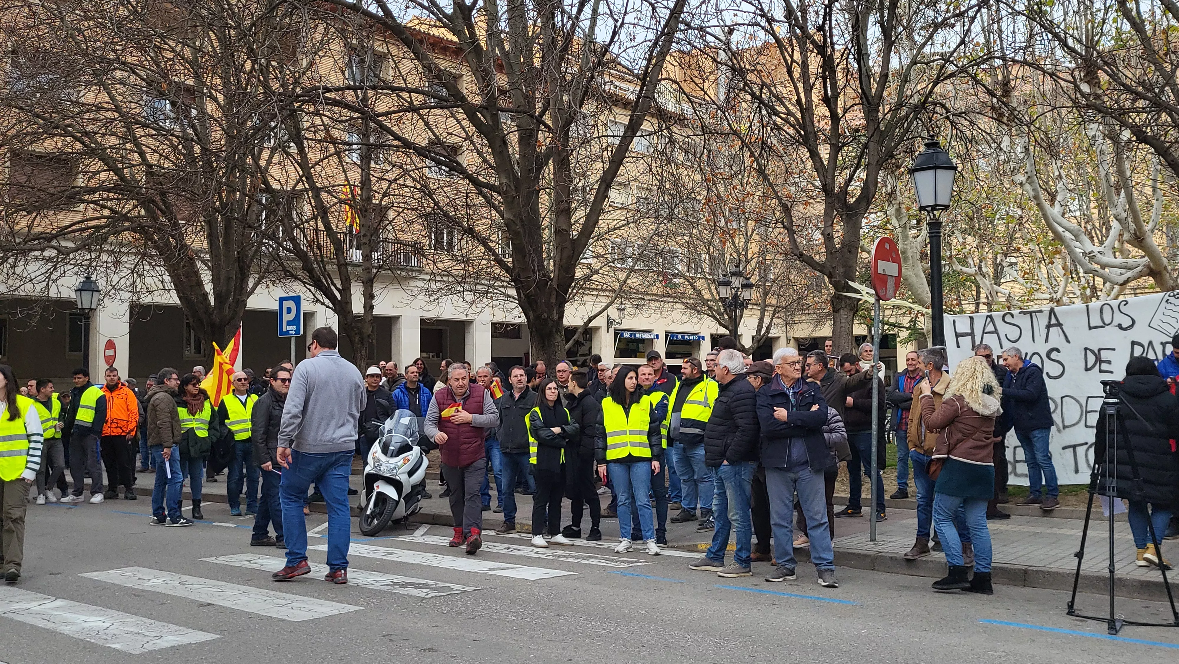 Tractorada y concentración en Huesca. Foto Mercedes Manterola