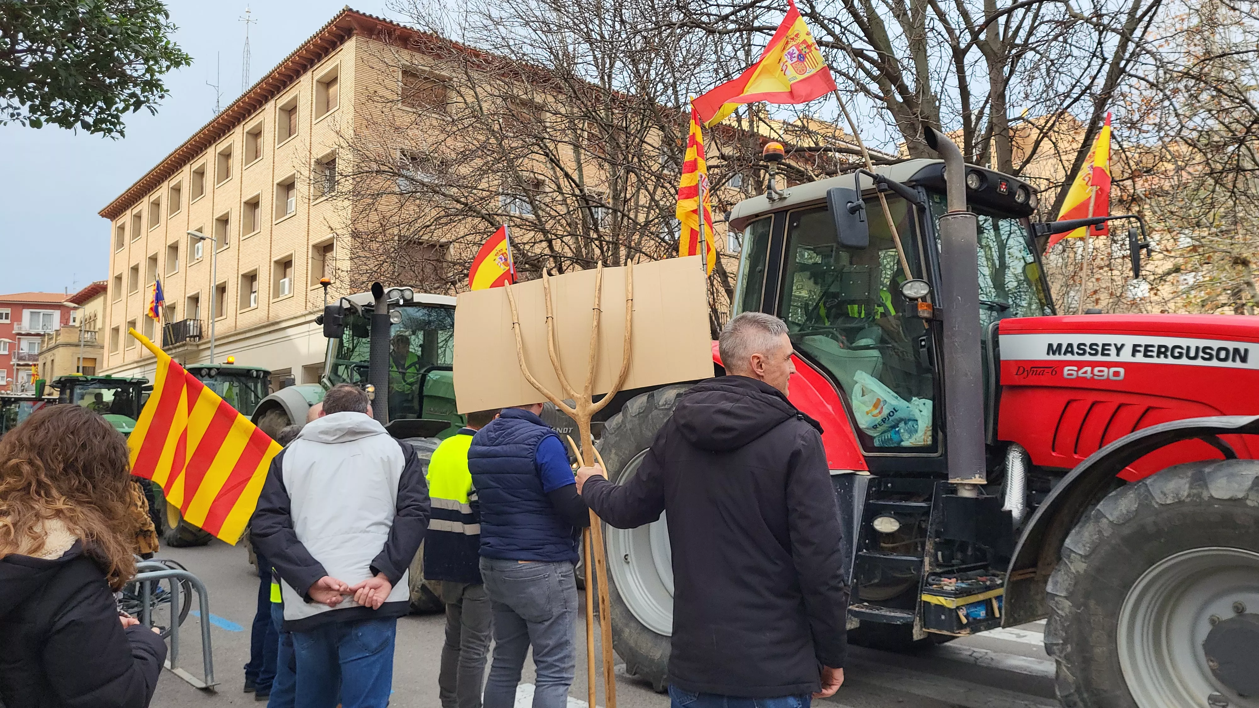Tractorada y concentración en Huesca. Foto Mercedes Manterola