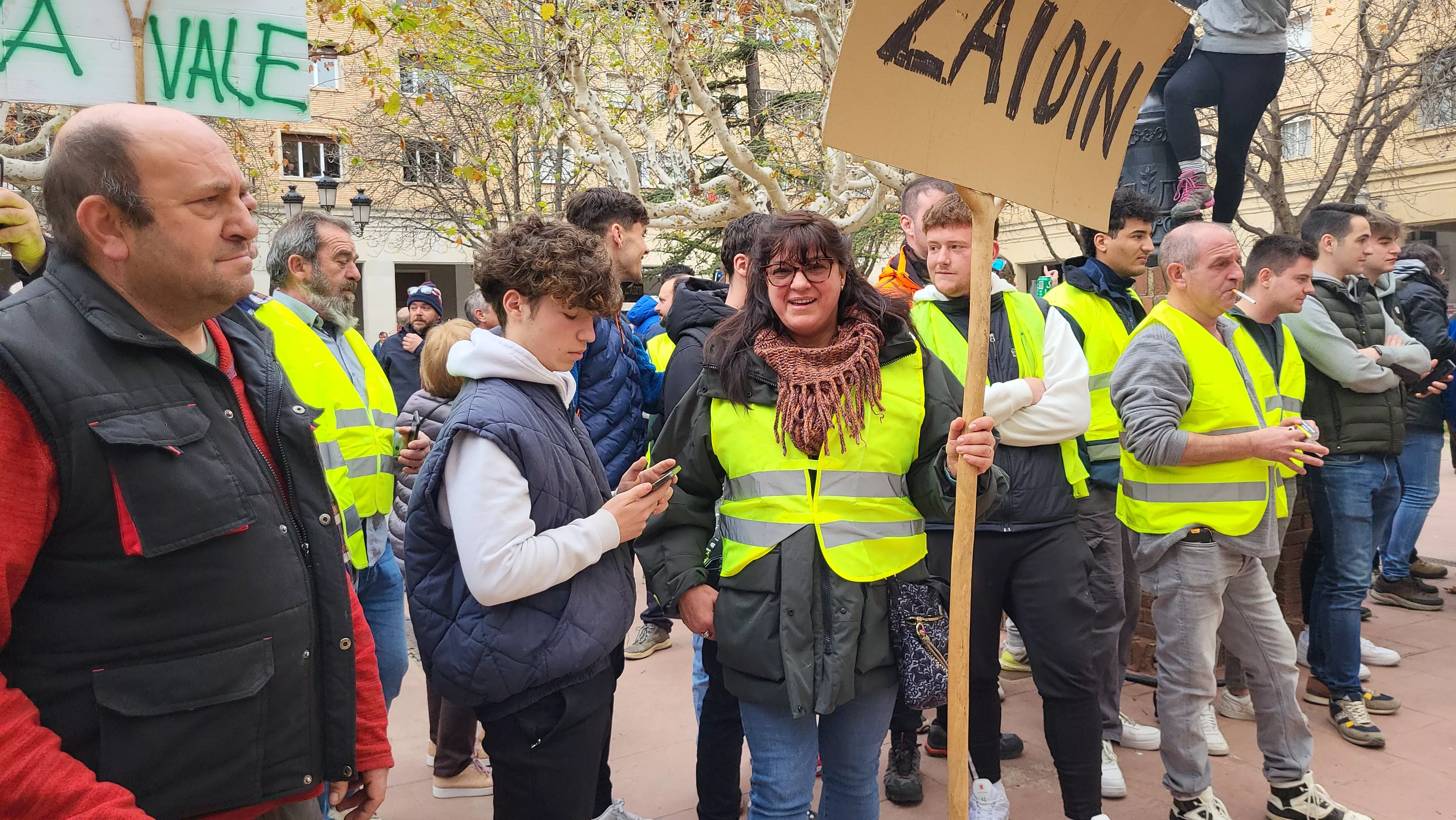 Tractorada y concentración en Huesca. Foto Mercedes Manterola