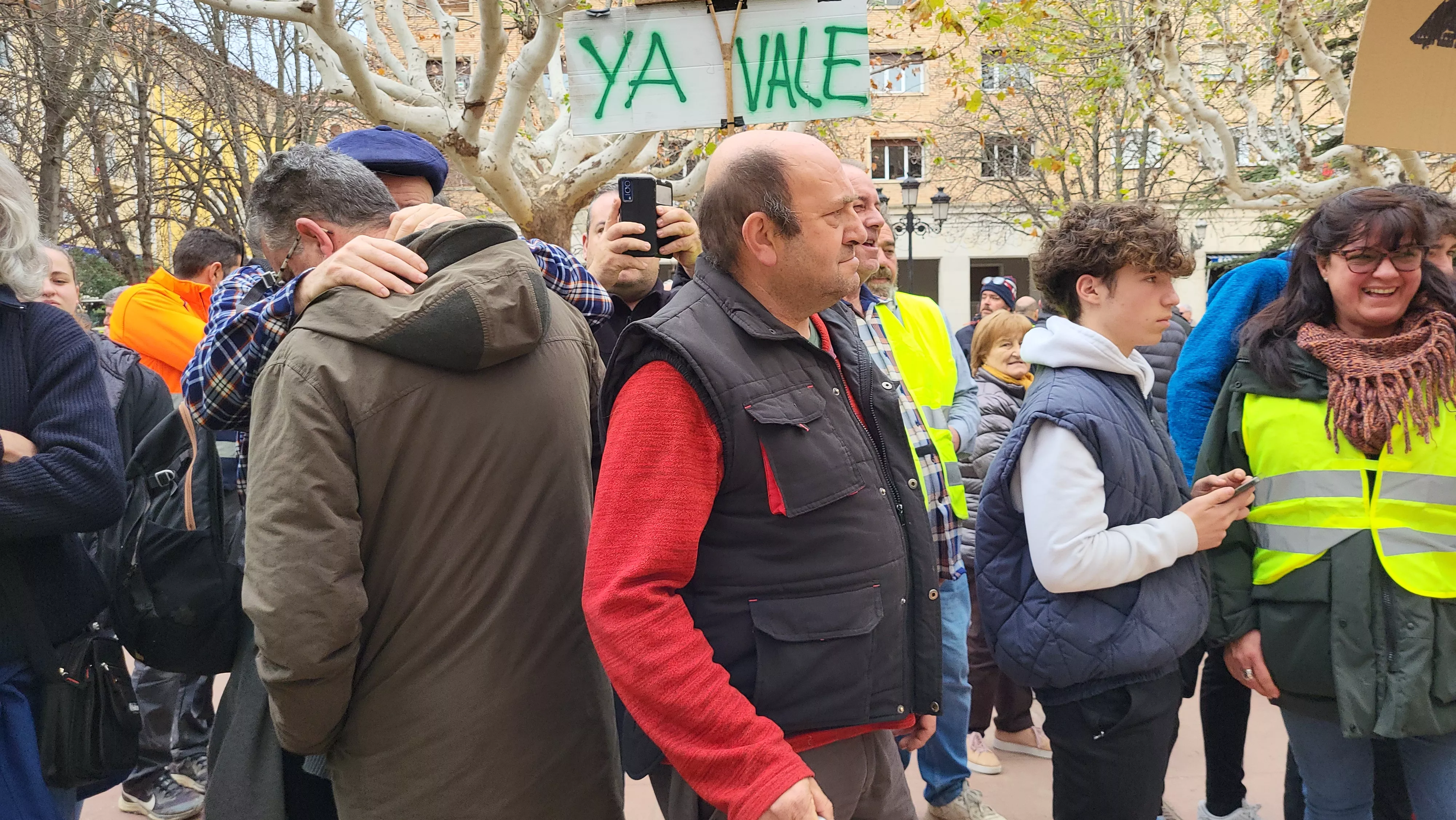 Tractorada y concentración en Huesca. Foto Mercedes Manterola