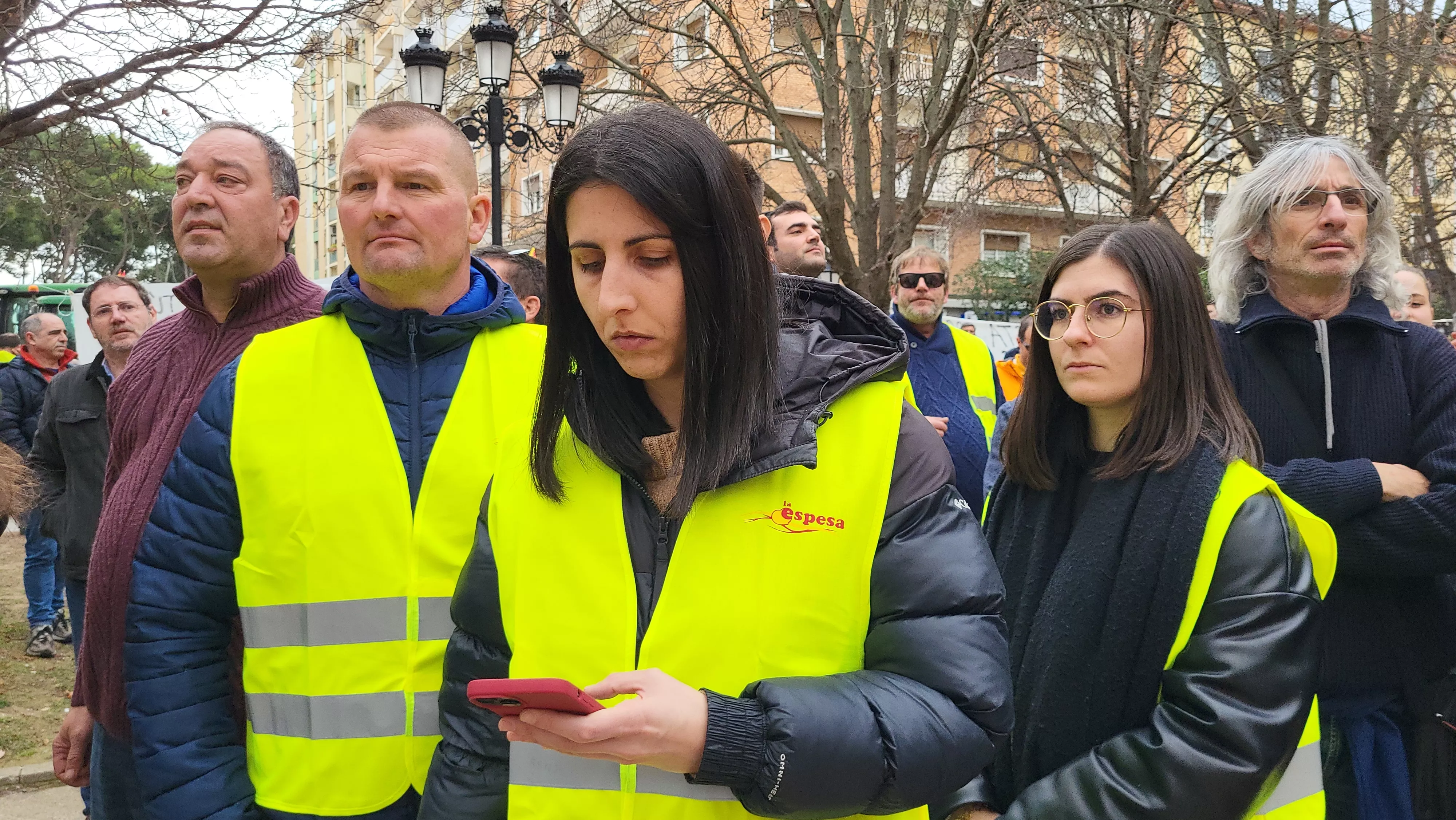 Tractorada y concentración en Huesca. Foto Mercedes Manterola