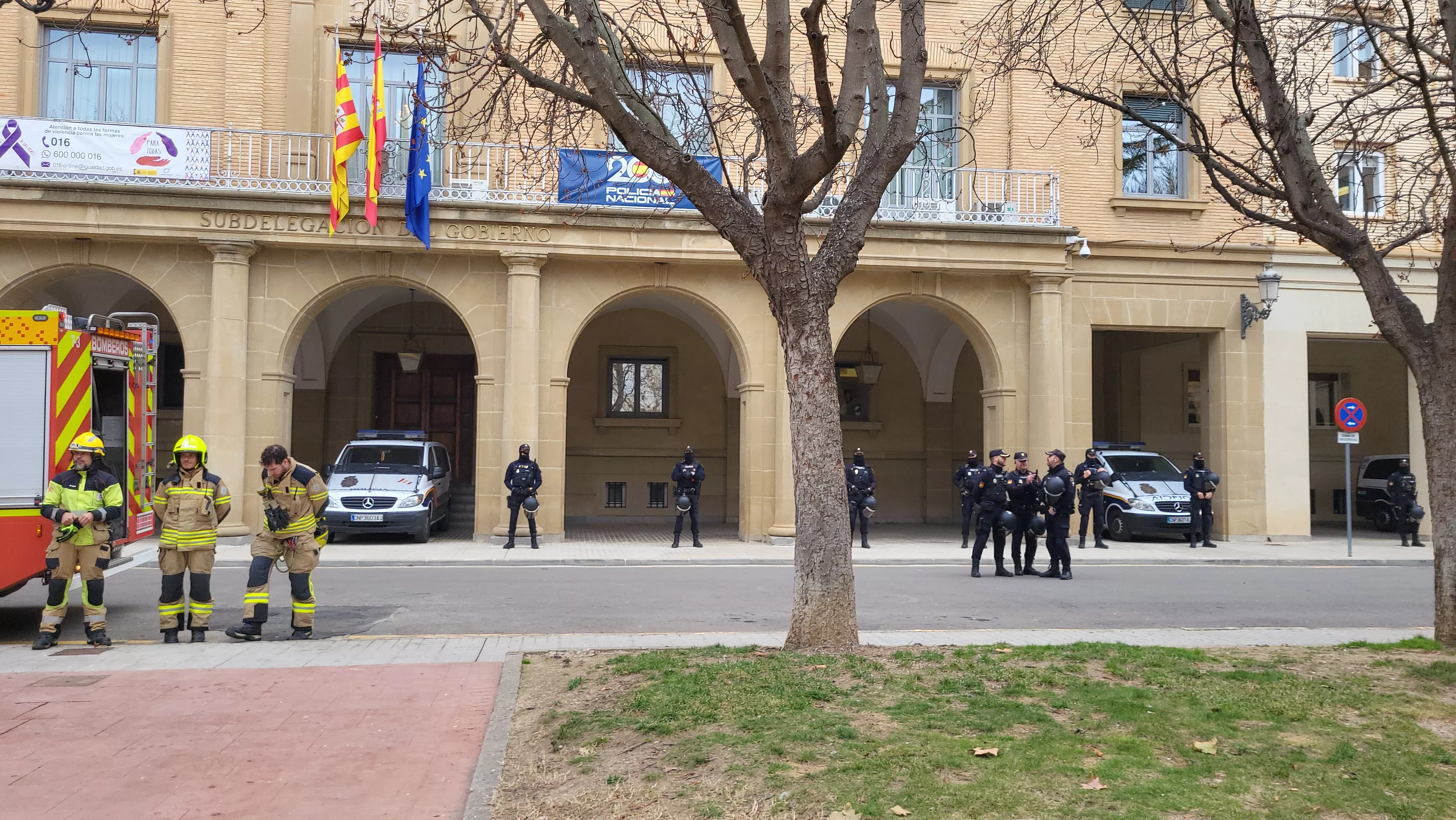 Tractorada y concentración en Huesca. Foto Mercedes Manterola