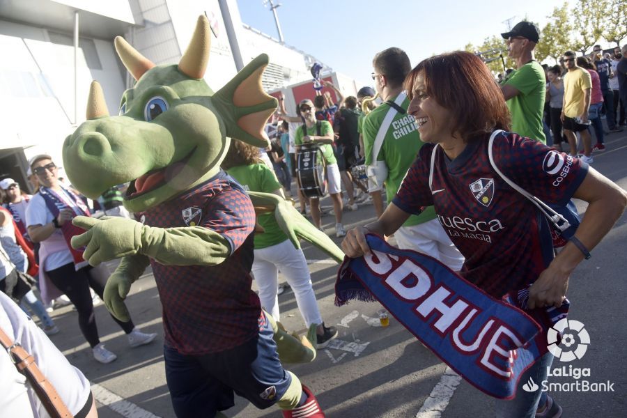 Imágenes del partido Huesca Rácing de Santander. Foto La Liga 