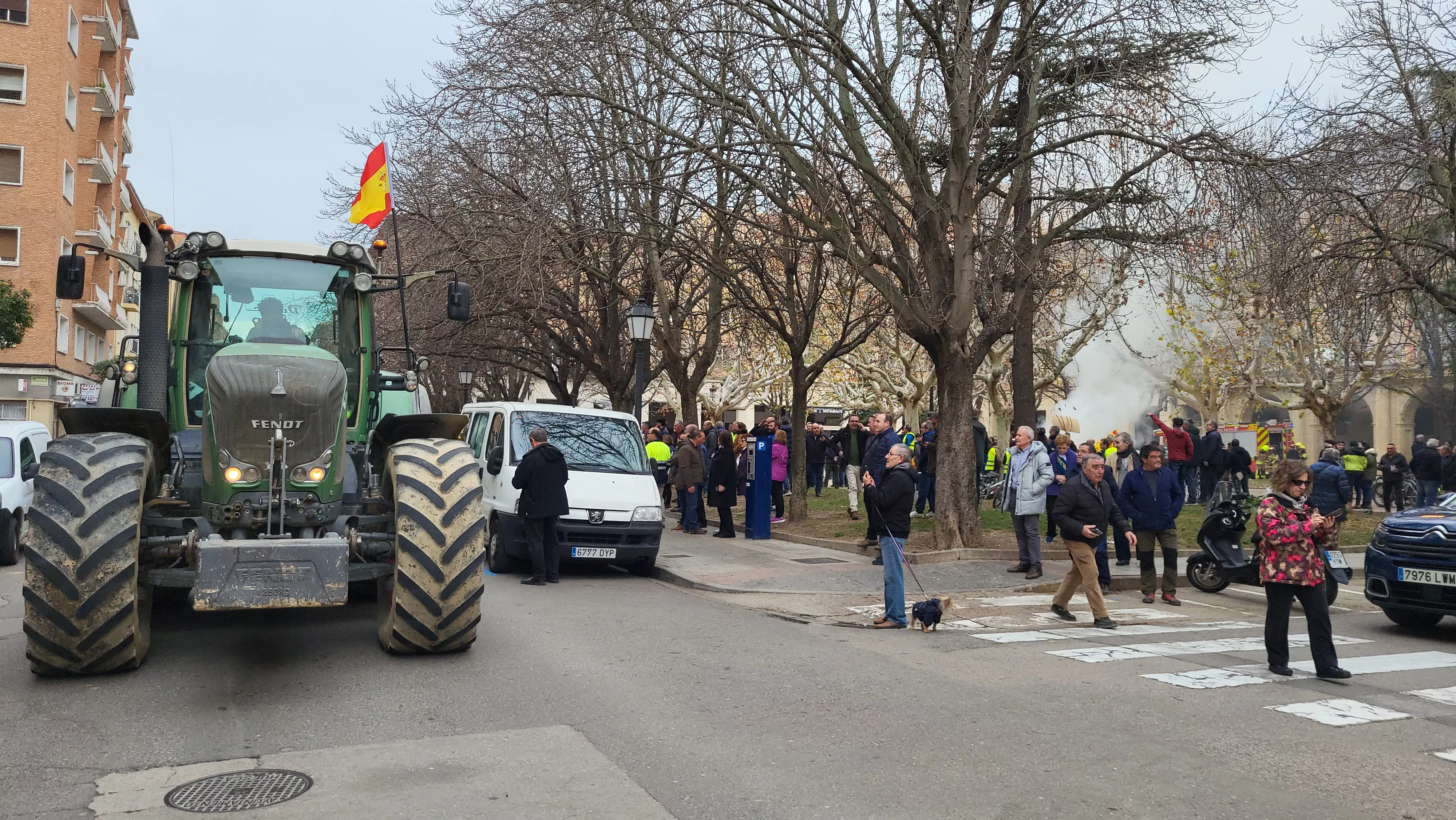 Tractorada y concentración en Huesca. Foto Mercedes Manterola