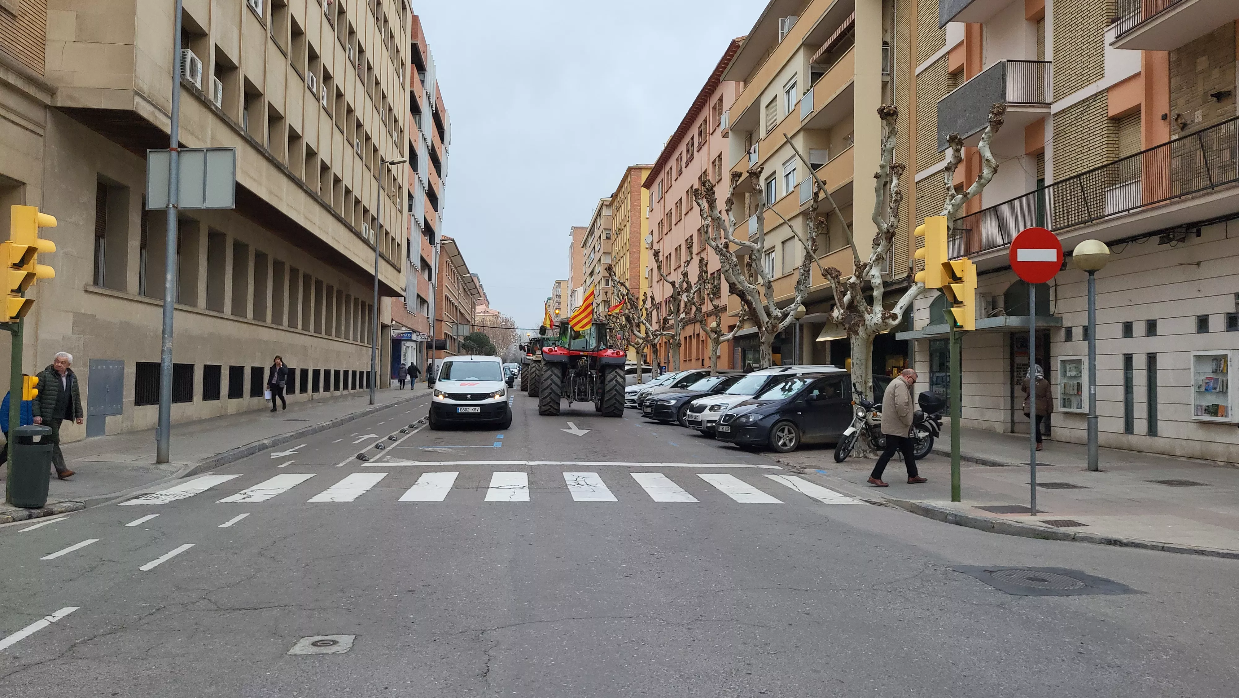 Tractorada y concentración en Huesca. Foto Mercedes Manterola