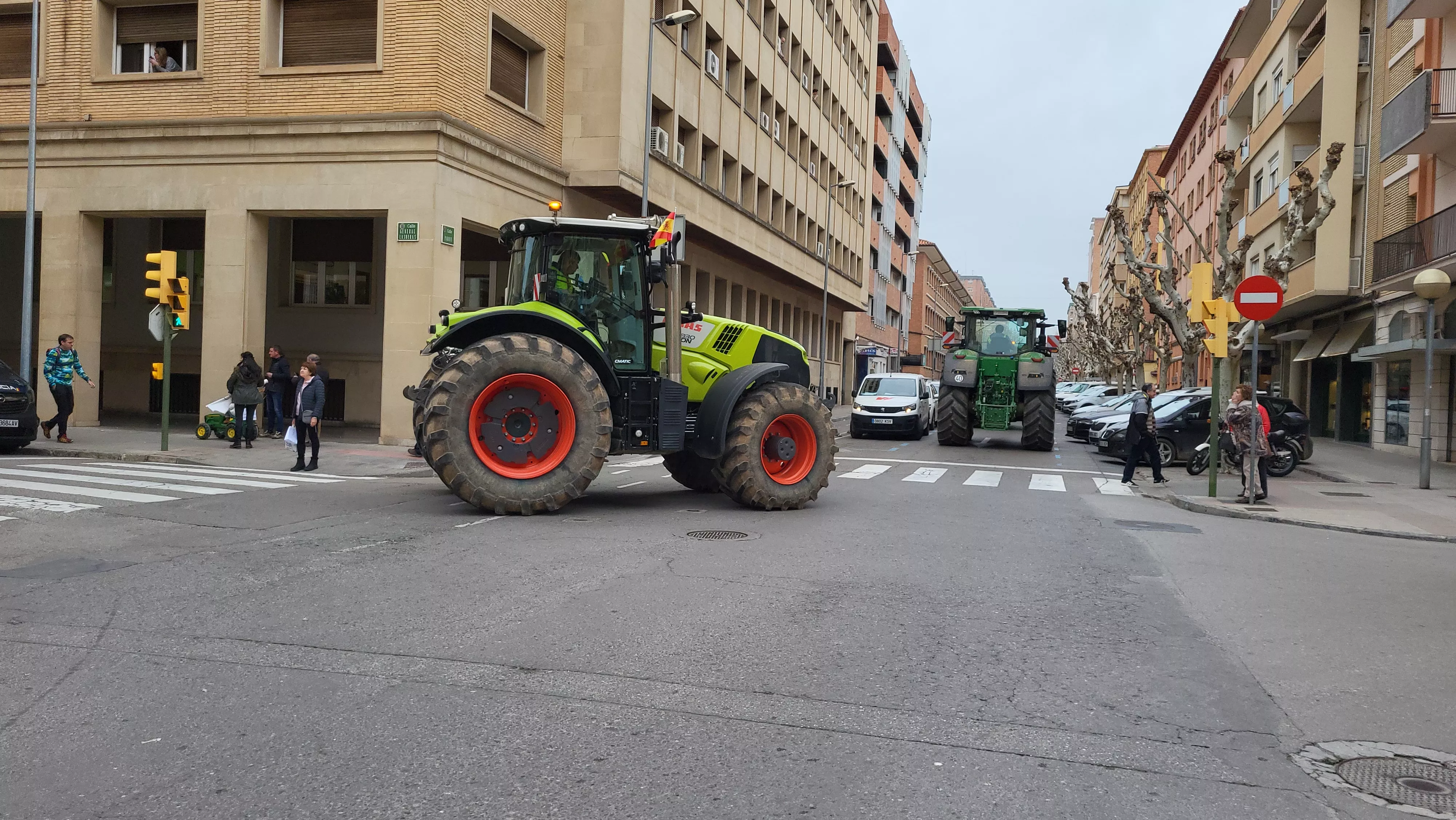 Tractorada y concentración en Huesca. Foto Mercedes Manterola