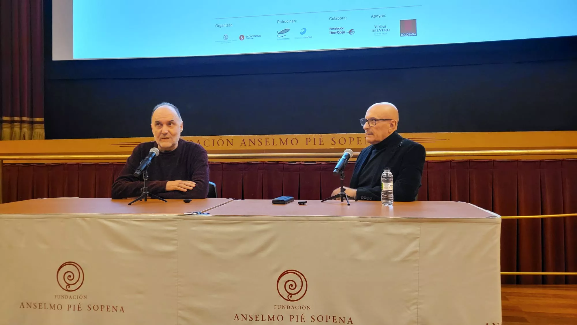 Luis Lles y Juan Arnau, en el ciclo Economía y Cine Luis Lles y Juan Arnau, en el ciclo Economía y Cine