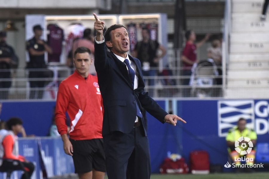 Imágenes del partido Huesca Rácing de Santander. Foto La Liga  