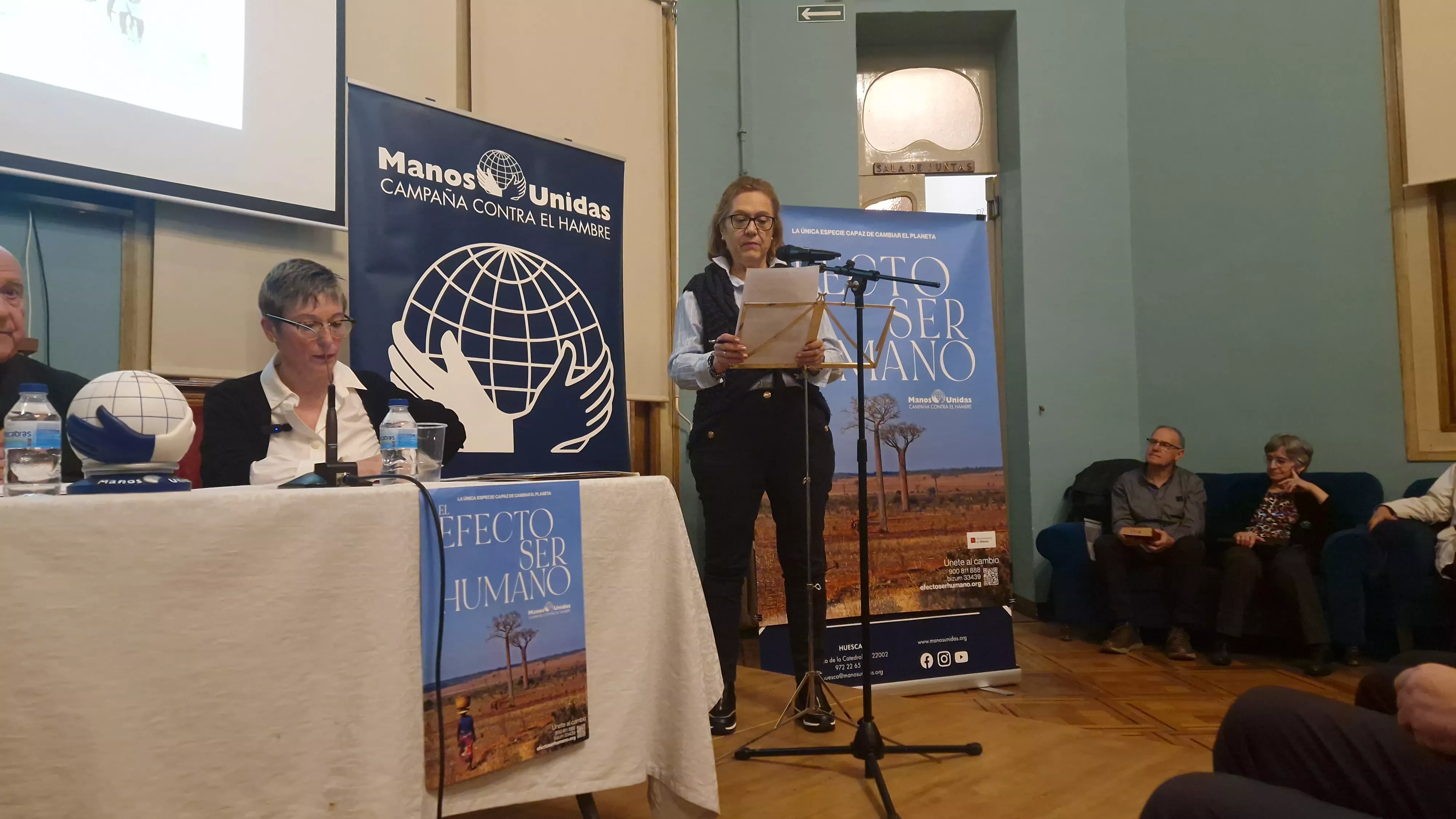 Lucía González. Presentación de la campaña de Manos Unidas 2024. Foto Myriam Martínez