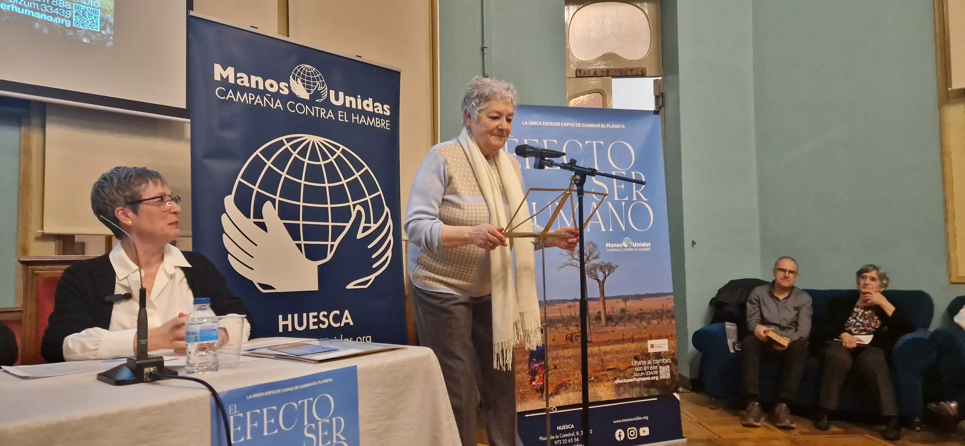 Araceli Cavero. Presentación de la campaña de Manos Unidas 2024. Foto Myriam Martínez