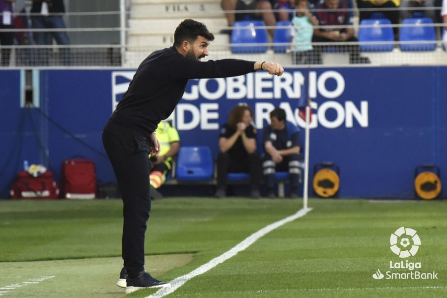 Imágenes del partido Huesca Rácing de Santander. Foto La Liga  