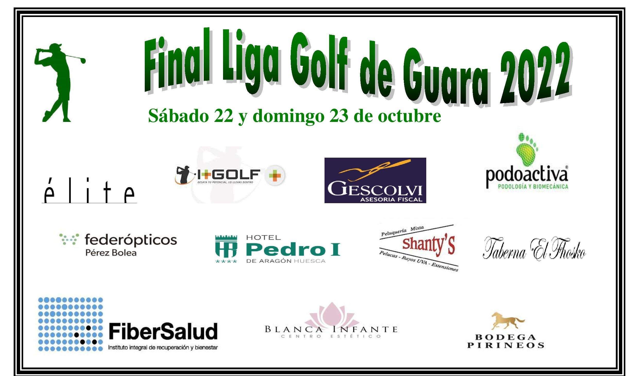 Cartel Liga Golf Guara 2022
