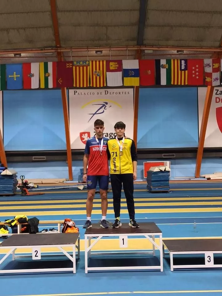 David Salazar, subcampeón de Aragón Sub-18 de combinadas.