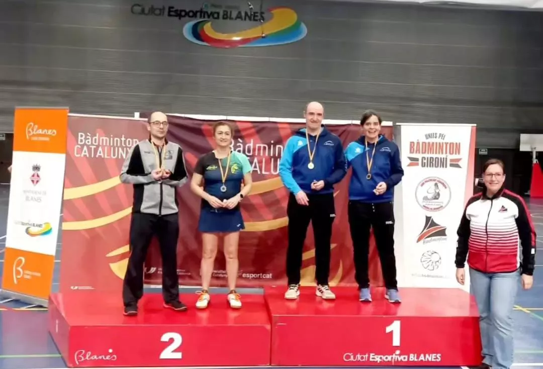 Eduardo y Belén, del Bádminton Binéfar