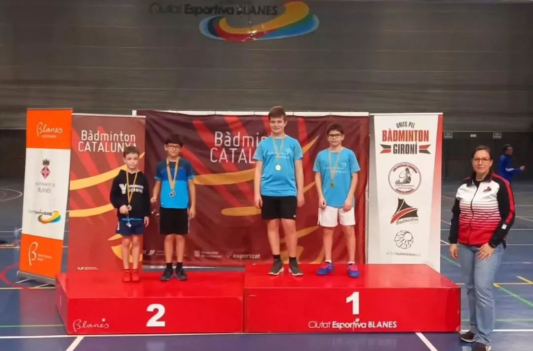 Hugo Arias y Jorge Foj, del Bádminton Binéfar