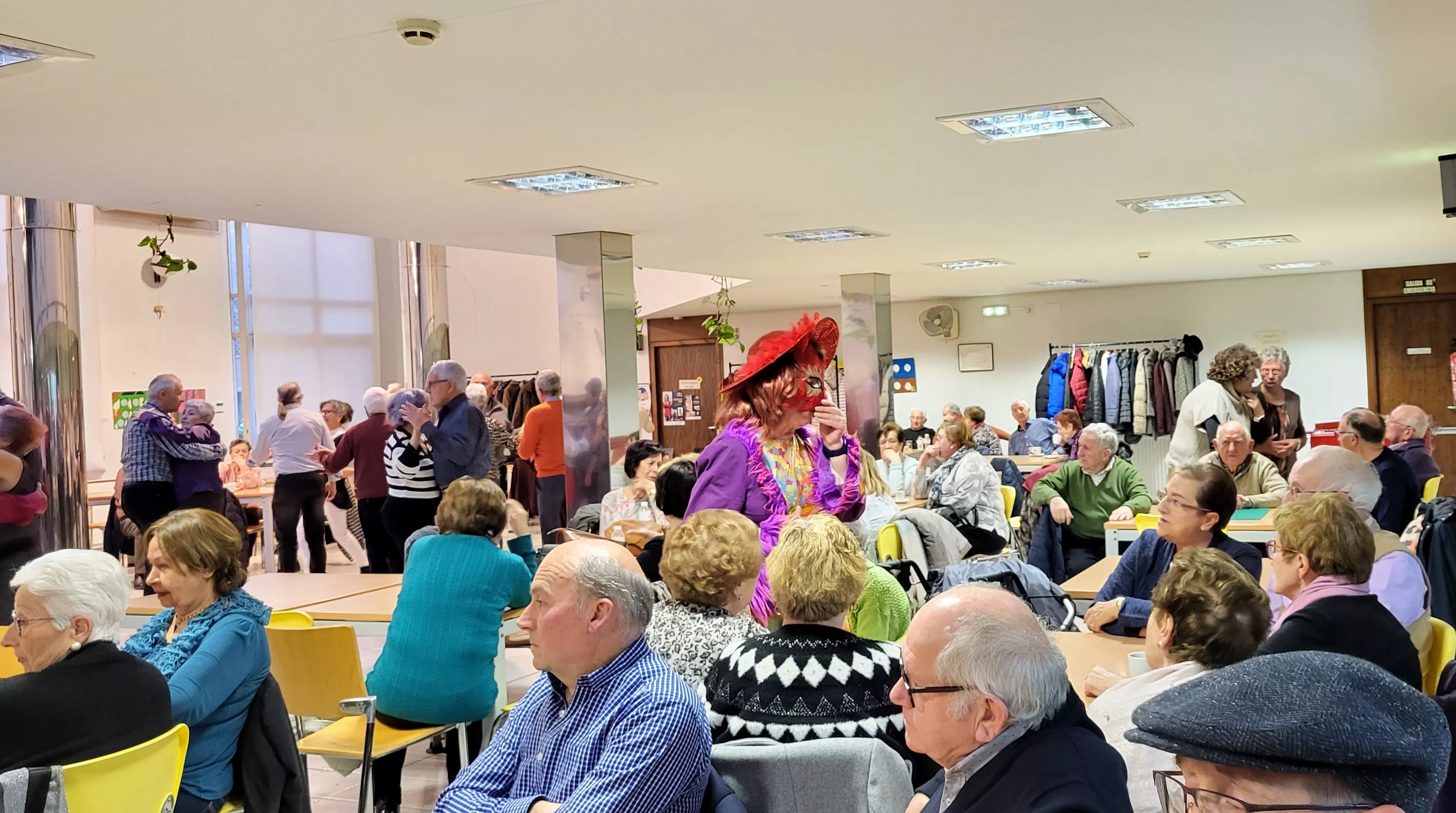 Celebración del Carnaval en el Hogar de Personas Mayores de Huesca. Foto Mercedes Manterola