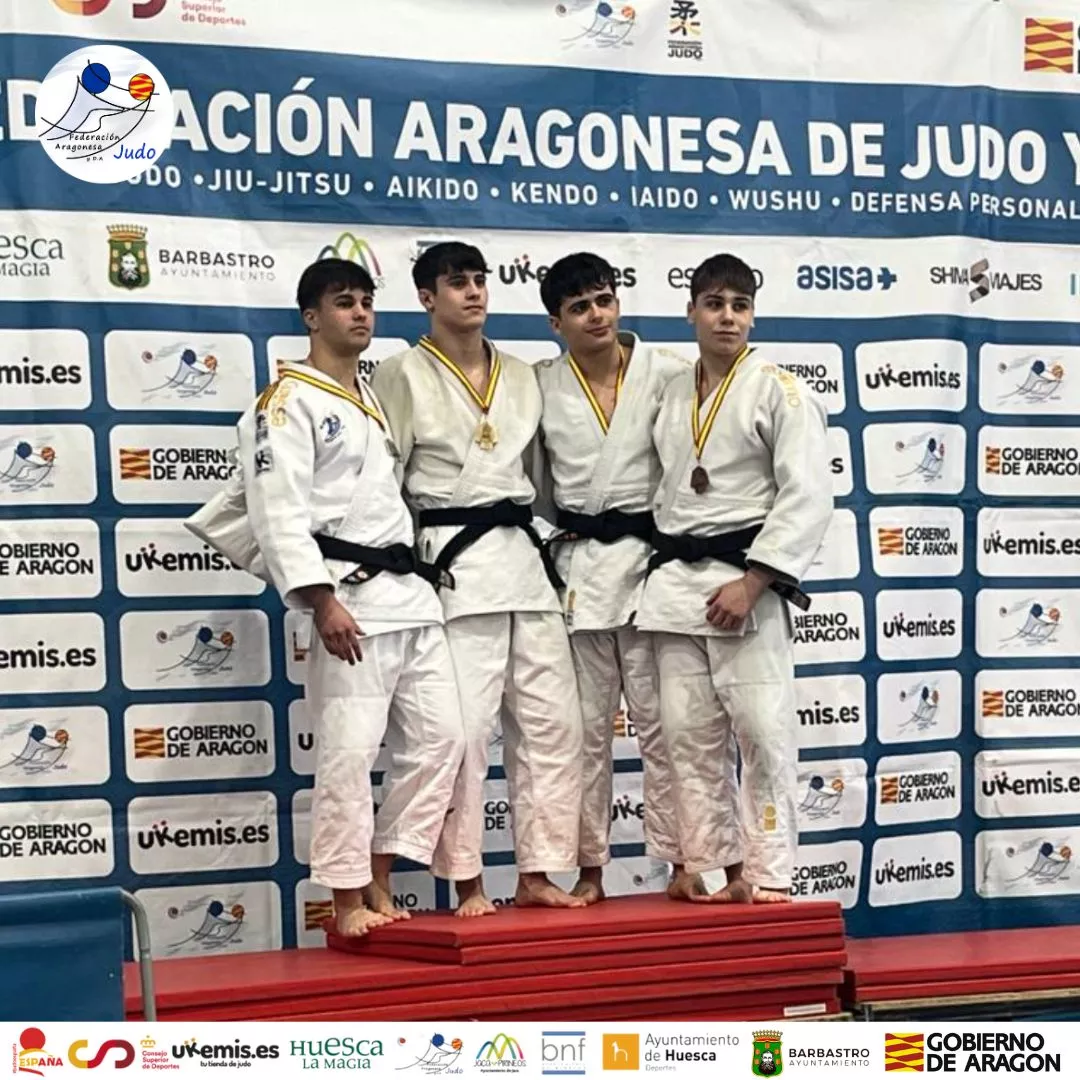 Podio Copa España Binéfar. Foto FAJYDA