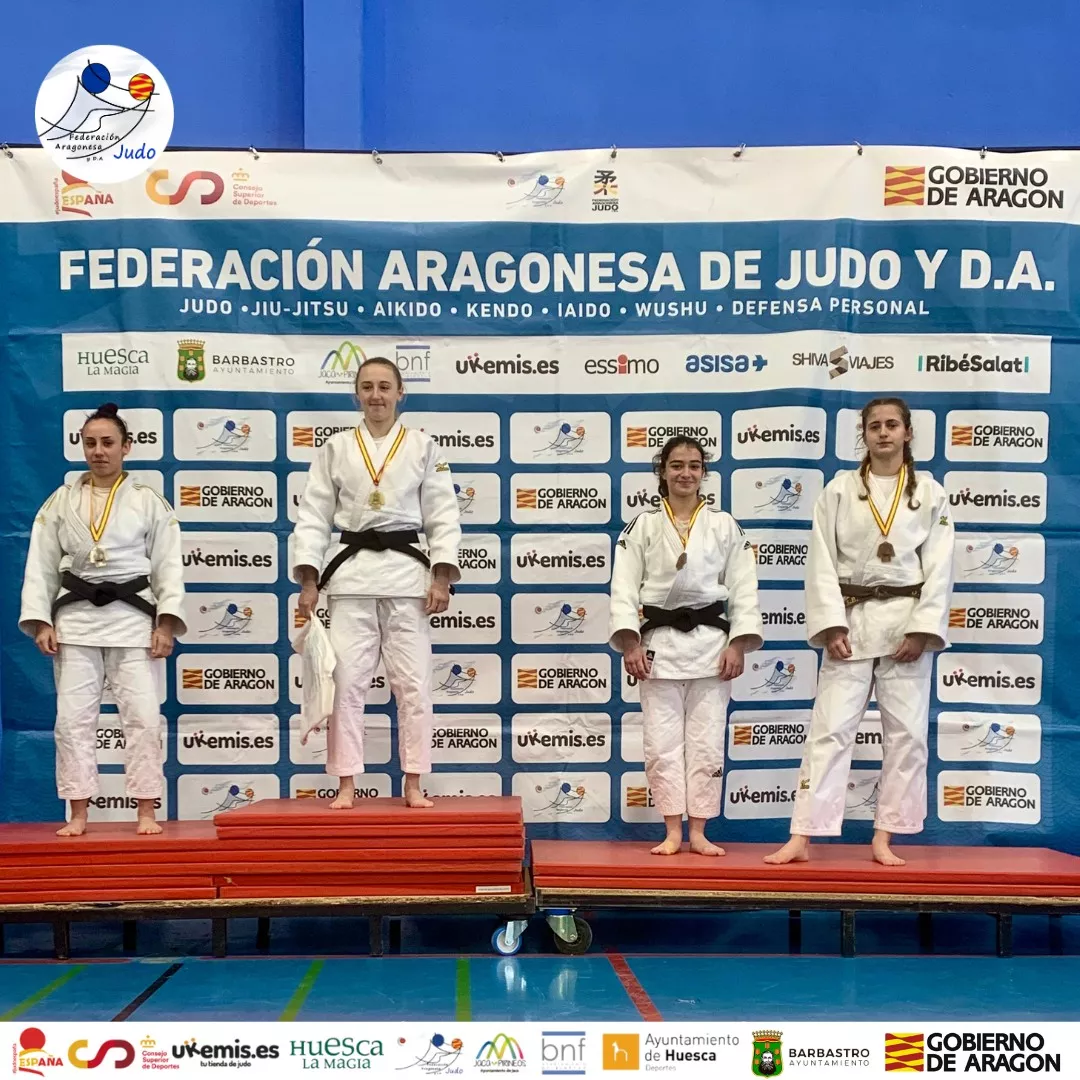 Podio Copa España Binéfar. Foto FAJYDA