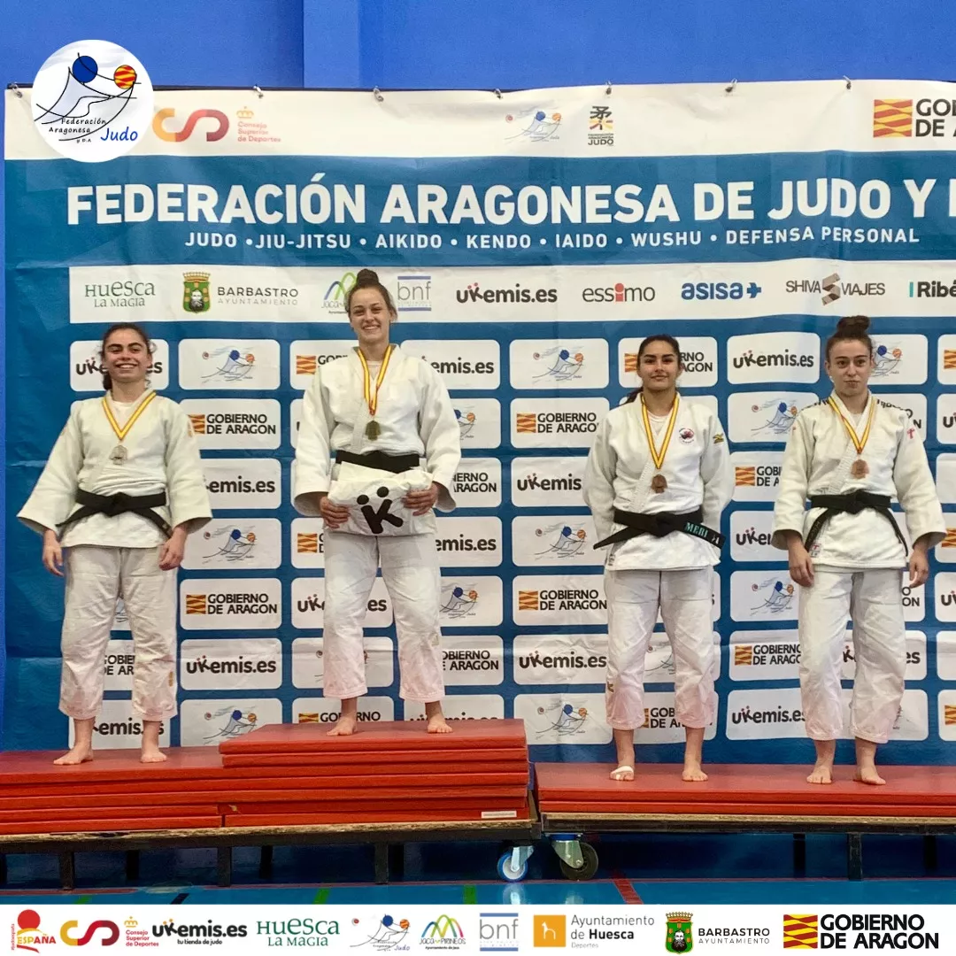 Podio Copa España Binéfar. Foto FAJYDA