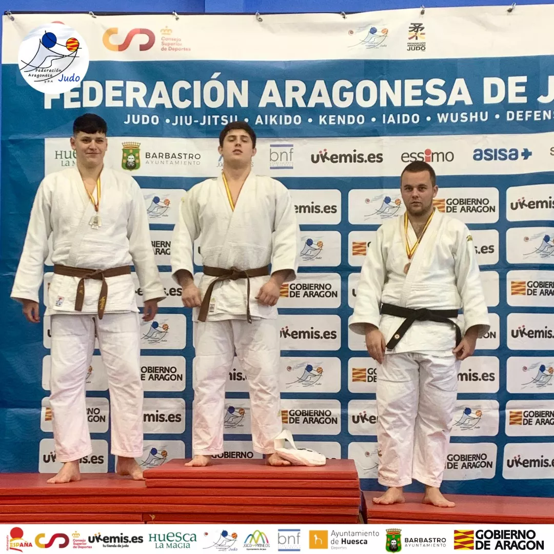 Podio Copa España Binéfar. Foto FAJYDA