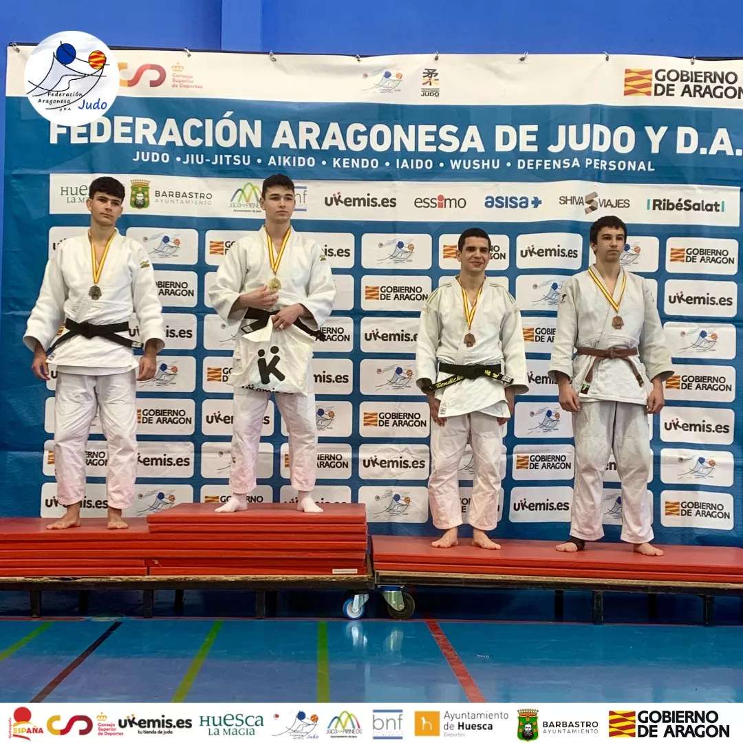 Podio Copa España Binéfar. Foto FAJYDA