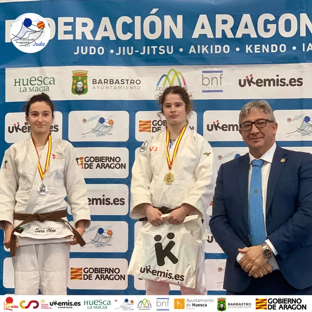 Podio Copa España Binéfar. Foto FAJYDA