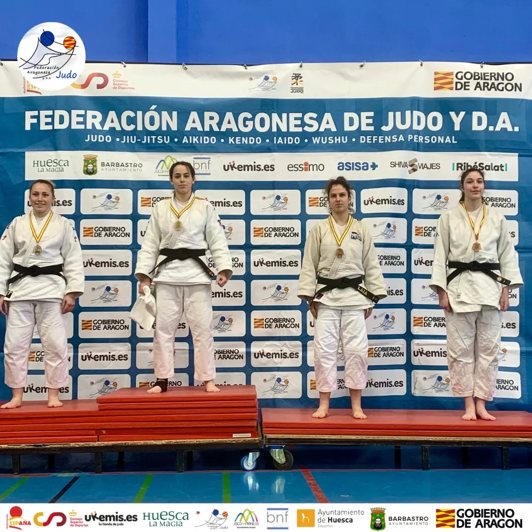 Podio Copa España Binéfar. Foto FAJYDA