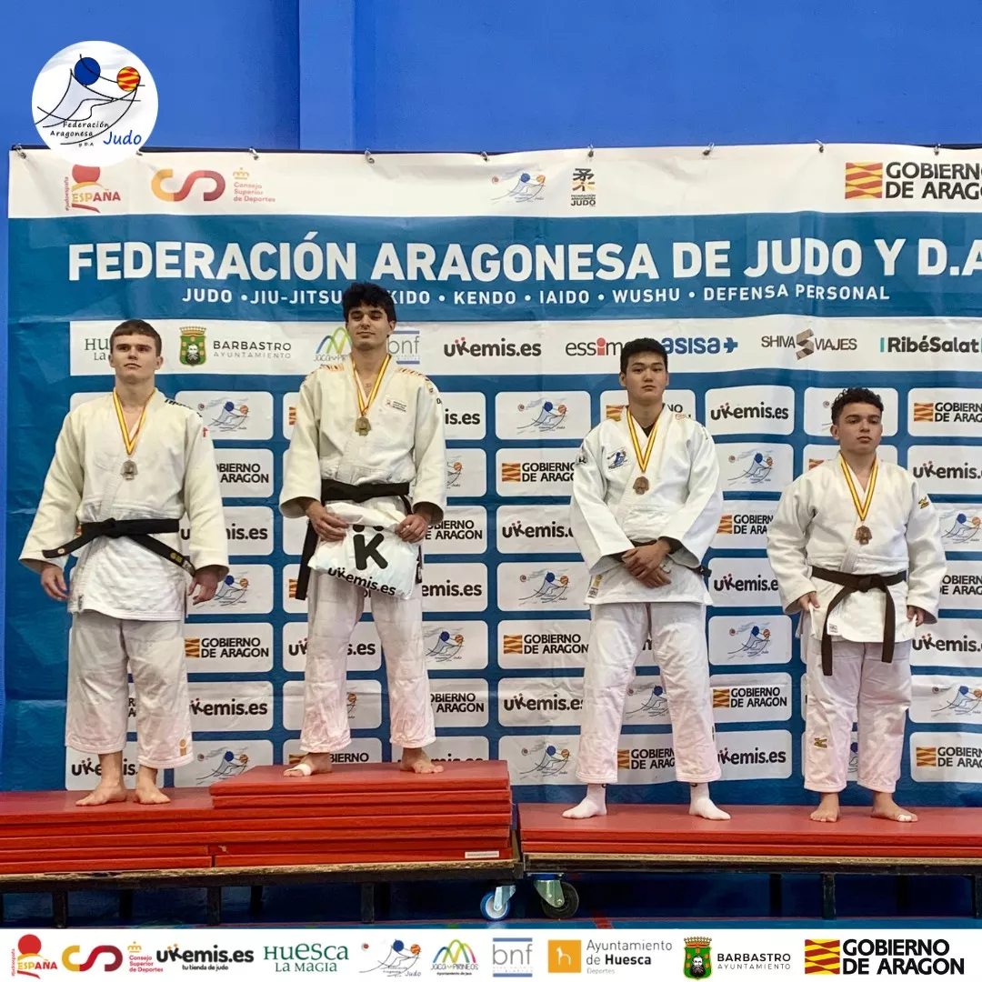 Podio Copa España Binéfar. Foto FAJYDA