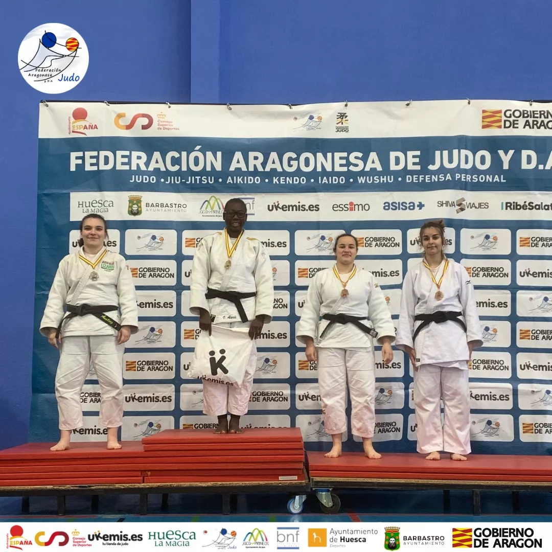 Podio Copa España Binéfar Foto FAJYDA