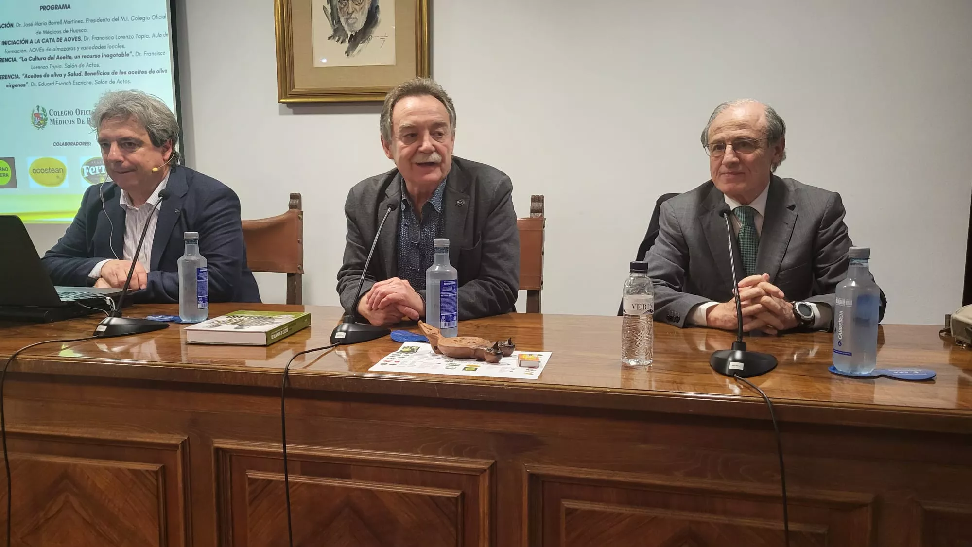 Jornada sobre el aceite de oliva en el Colegio de Médicos de Huesca