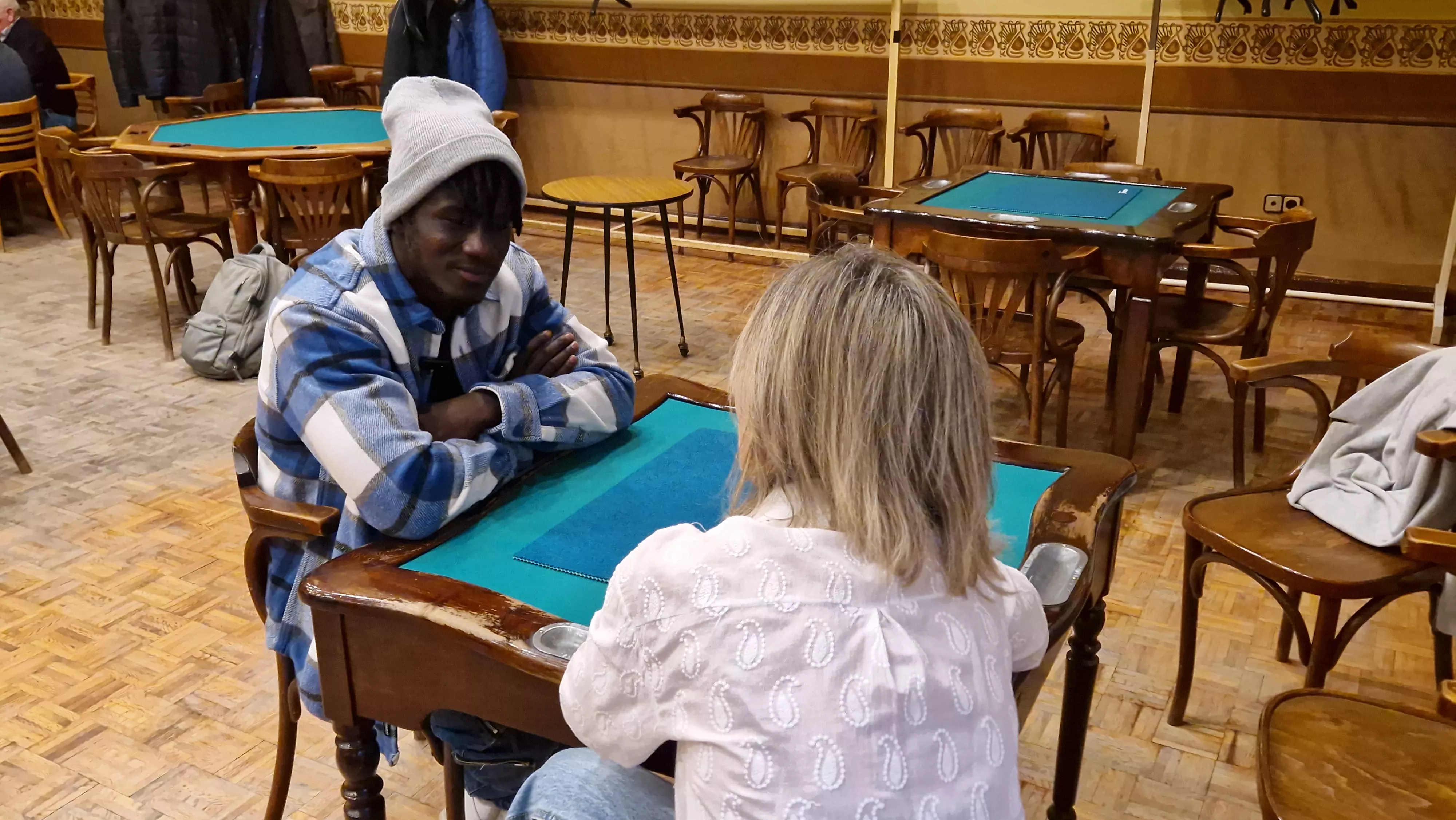 Campaña ¡Huesca, sí se puede! con Obeng y Martos. Foto Myriam Martínez