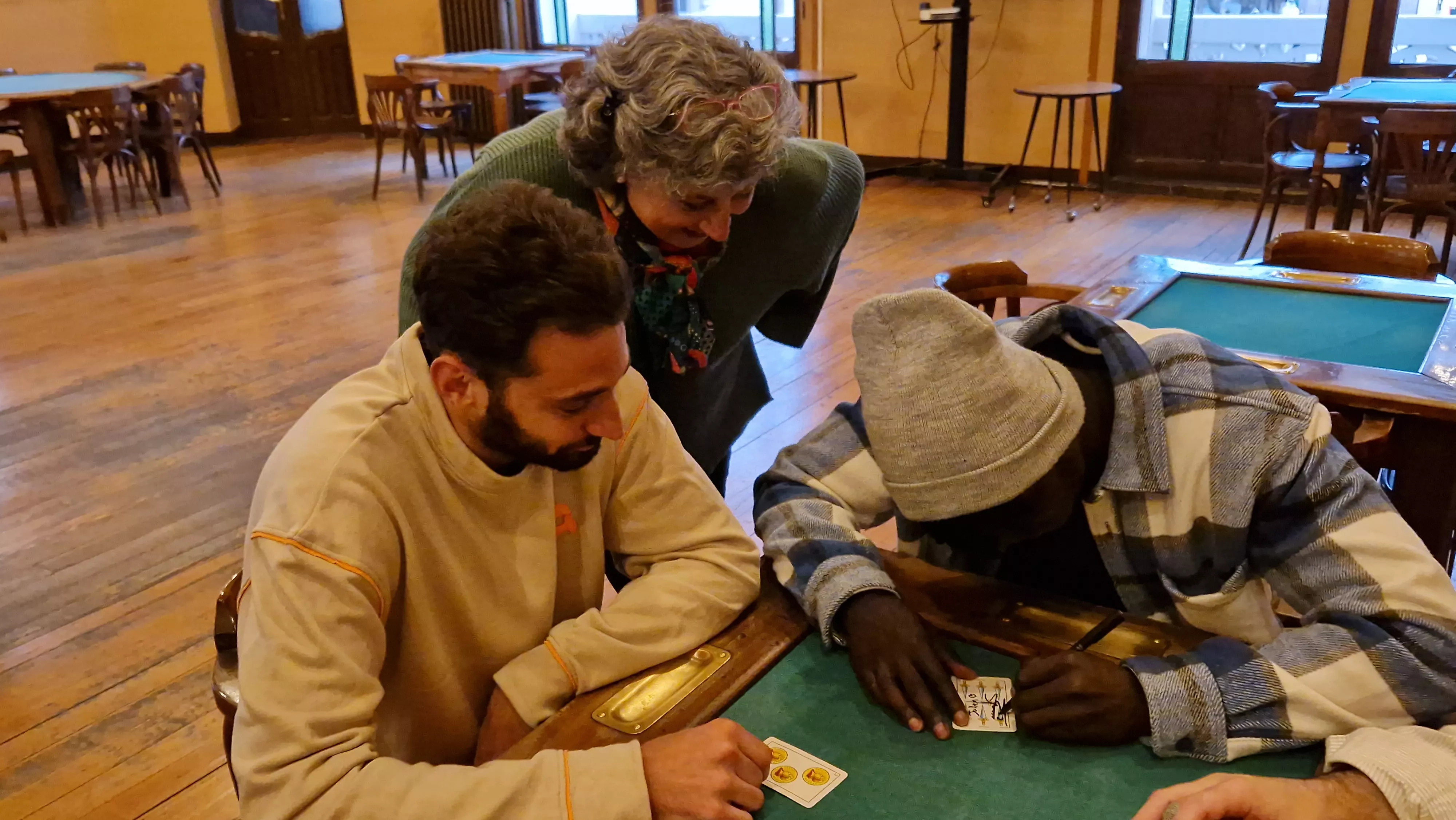 Campaña ¡Huesca, sí se puede! con Obeng y Martos. Foto Myriam Martínez