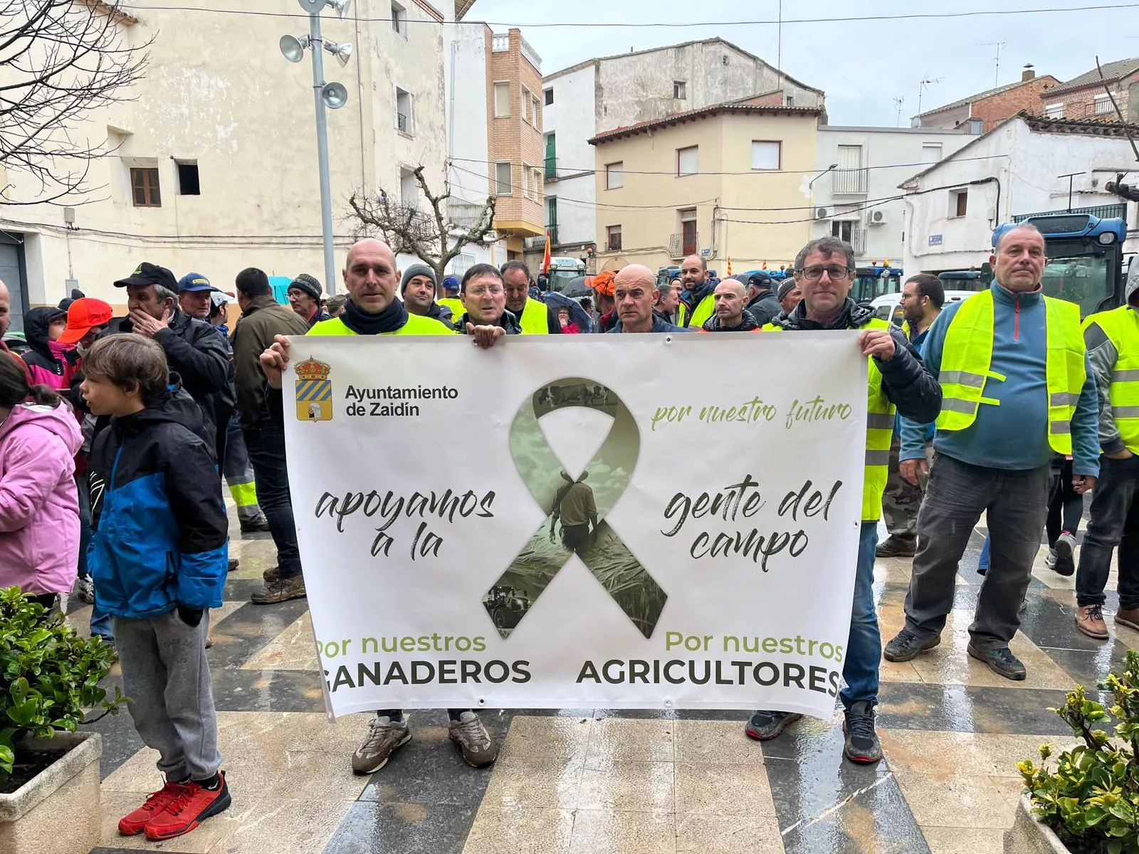 Concentración de tractores en Zaidín