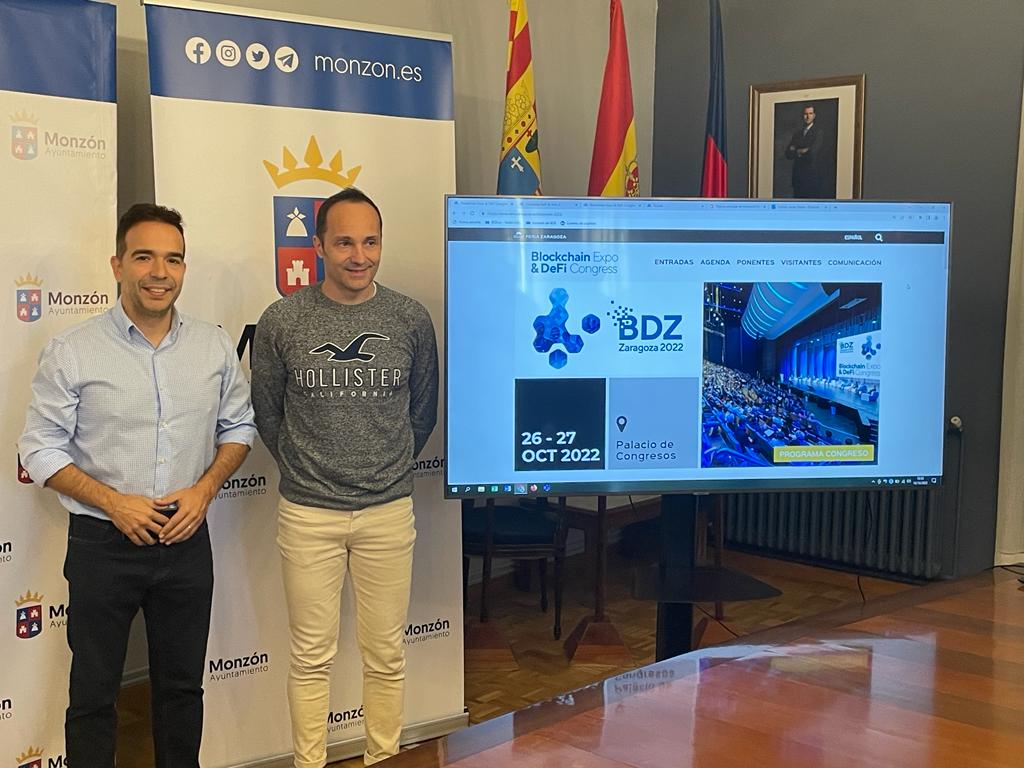 Monzón, invitado a la cita Blockhain Expo & DeFi Congress de Zaragoza